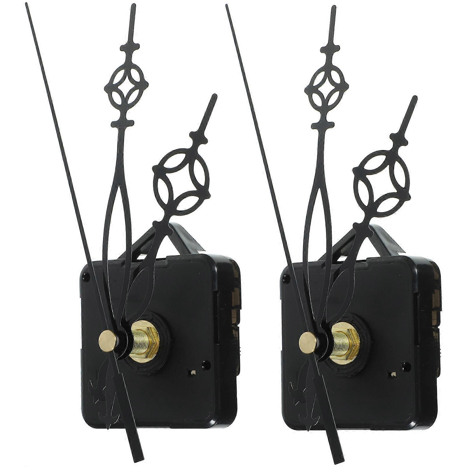Electronic Clock Mechanism Small Clock Mechanism Silent Operation For Clock Making Assorted Color 2.8×2.2×0.5in 2 Sets