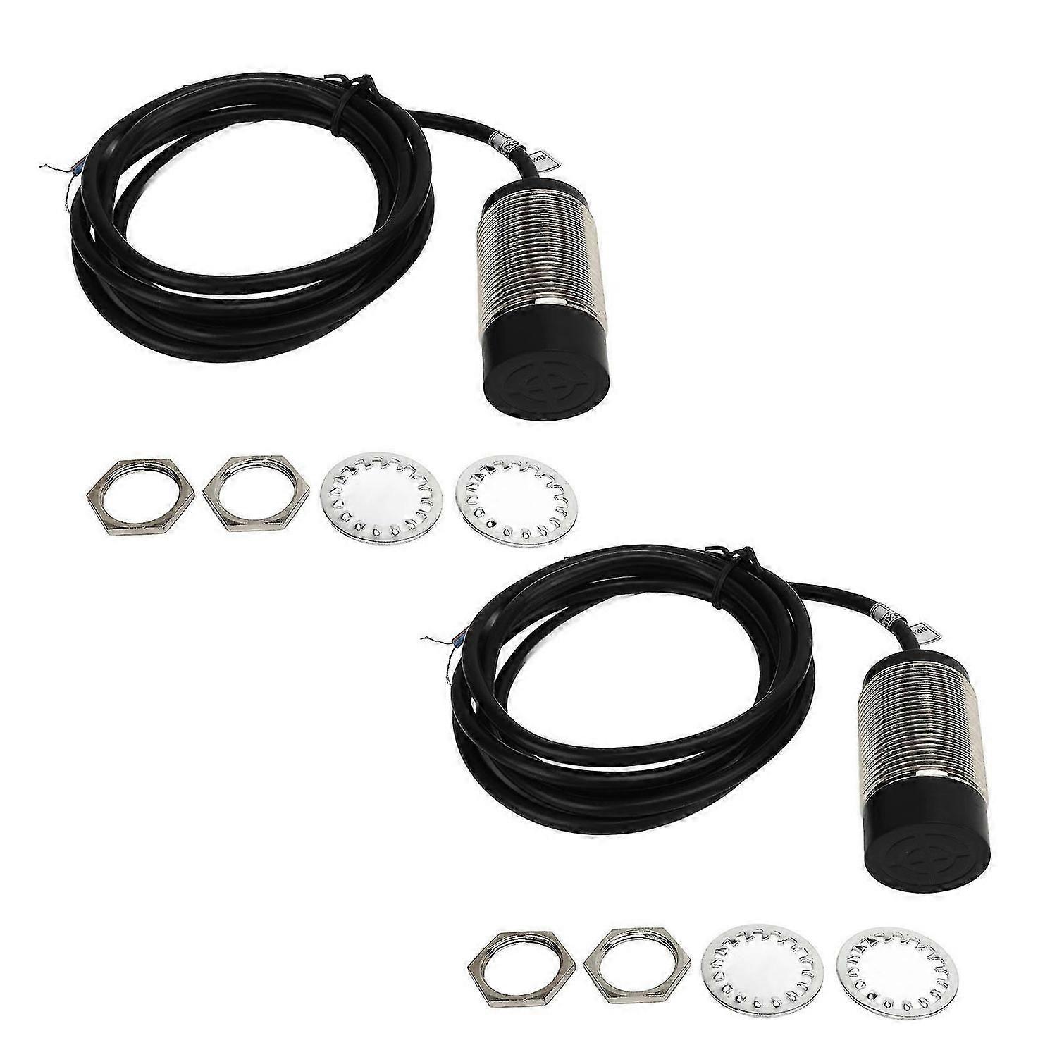 2 Set Inductive Proximity Switch 15mm Detection Distance NPN Output NO Contact 2 Wire Approach Sensor 636VDC