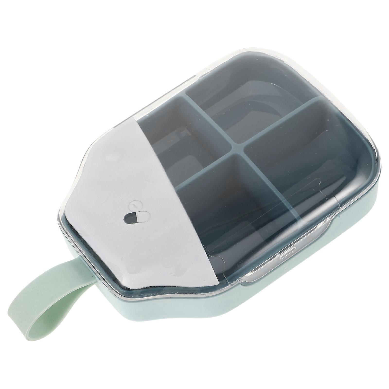 Portable Medication Storage Weekly Medicine Case Elders Travel Use Compact Leakproof 1Set