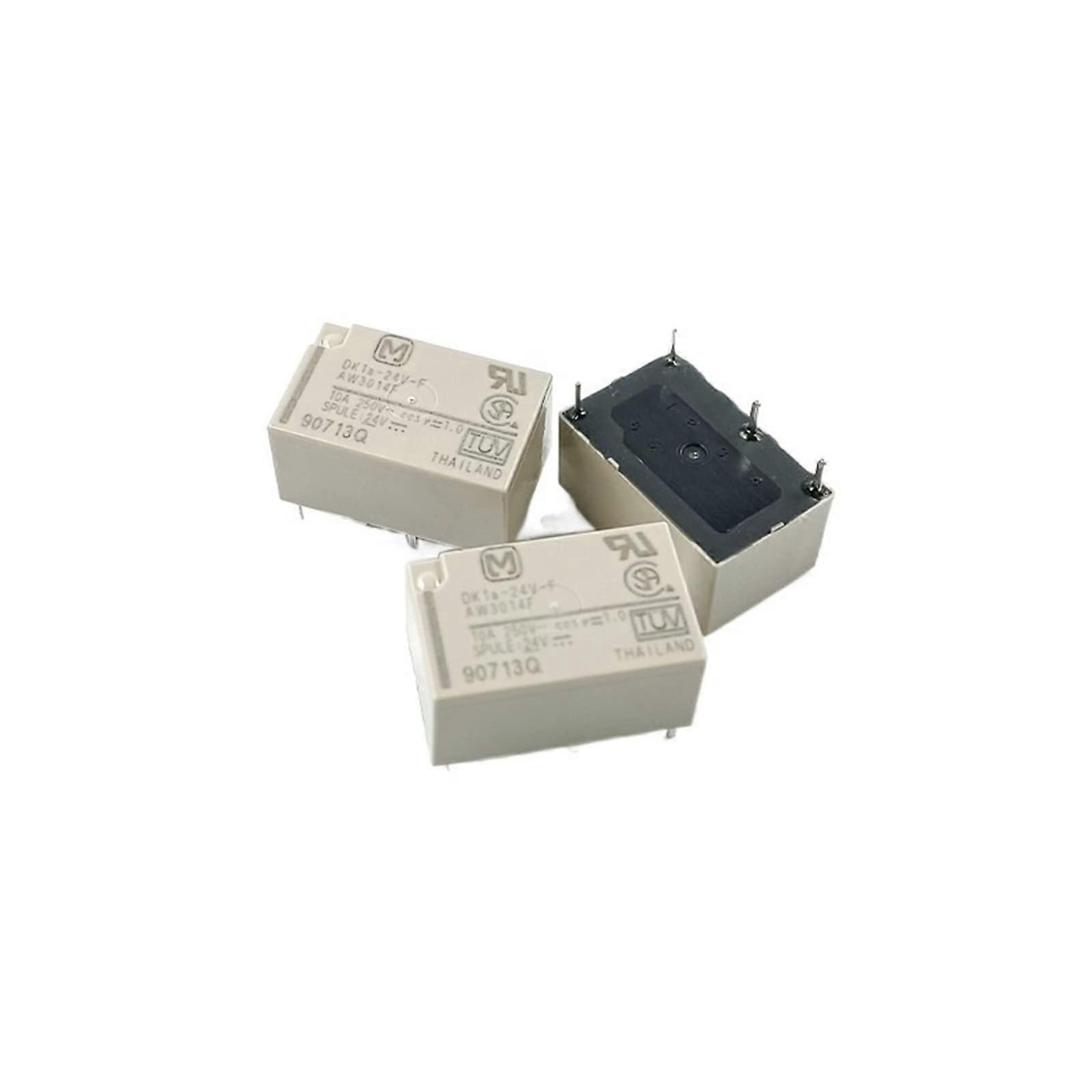 1PC Relay DK1A24VF/3V/5V/6V/9V/12V A Range of Normally Open 10A 4Pin Ultra Small Electronic Accessories (Size : DK1A6VF)