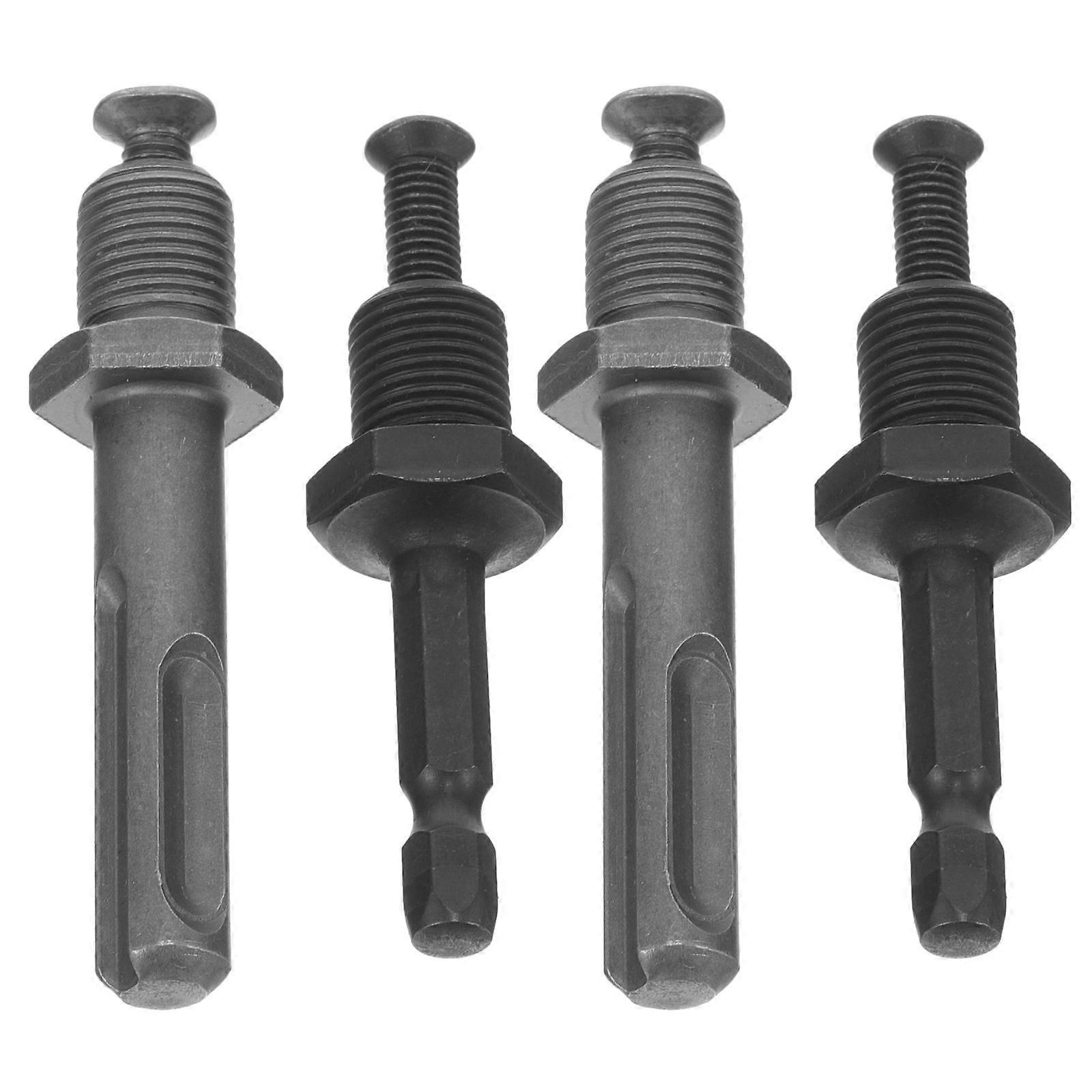 Drill Chuck Adapter Impact Driver Extension Rod Shank Conversion to Water Drill Chuck For Professionals 4Pcs