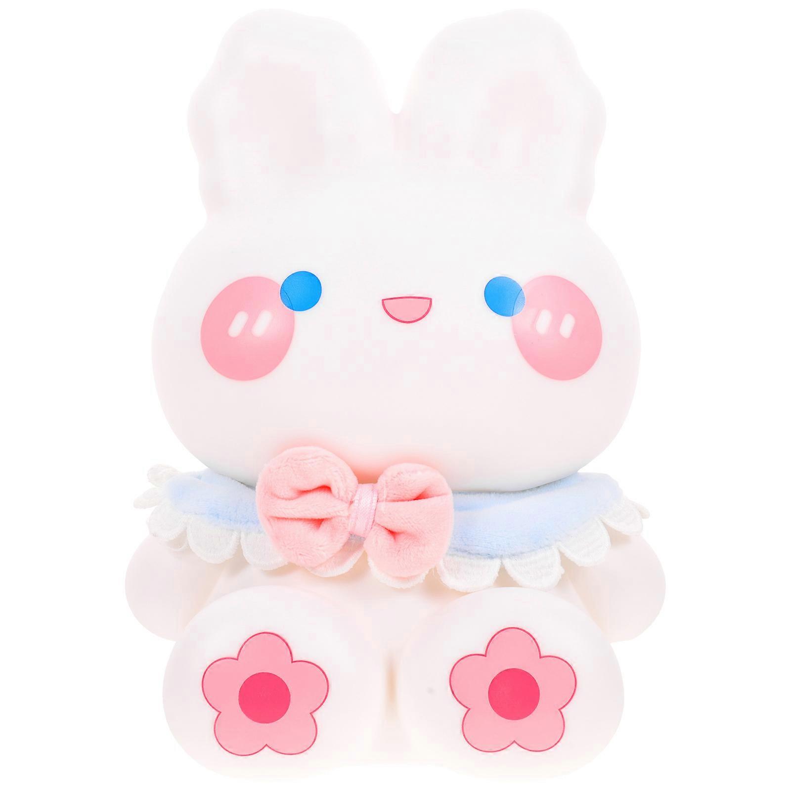 Furry Bunnies Statue Cute Saving Bank Rabbit Shape Piggy Bank For Kids New Year present 1Set