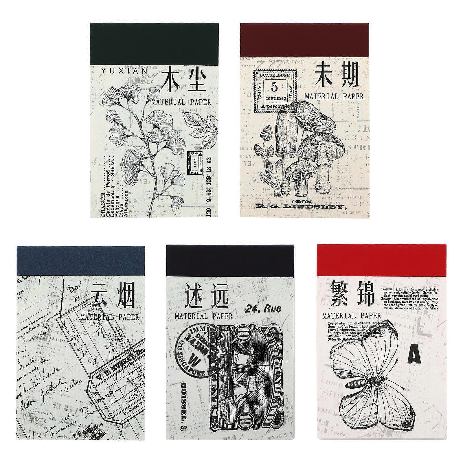 Family Scrapbook Supplies Assorted Colors 4x6cm Scrapbook Decoration 5 Sets