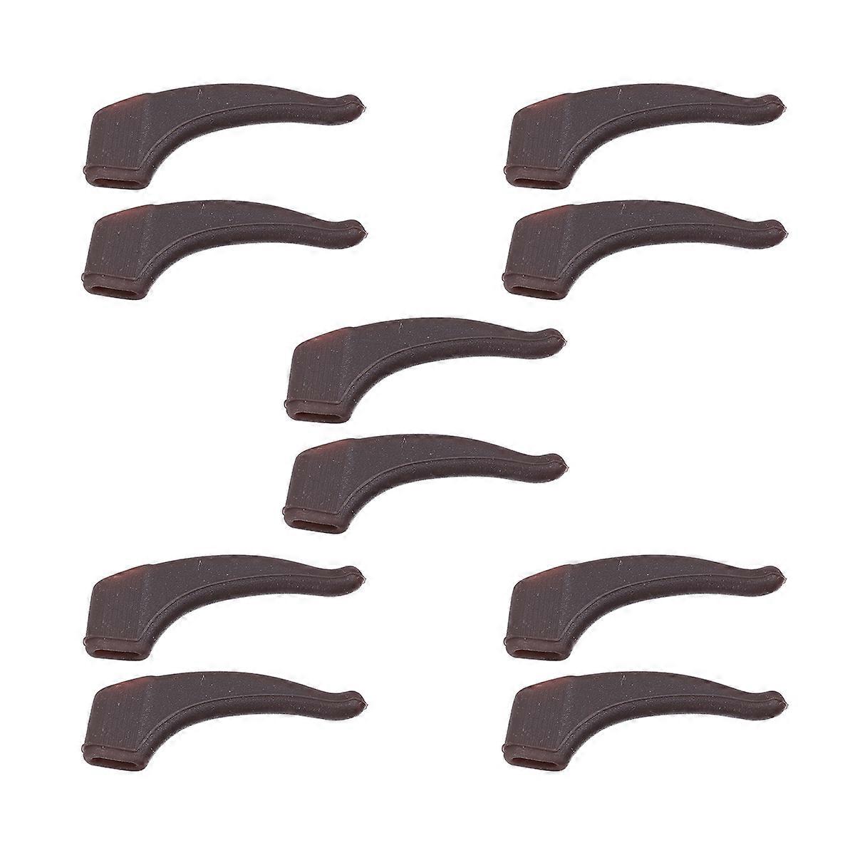 Glasses Cushion for Behind the Ear Silicone Eyeglasses Anti-skid Ear Pads for Eyeglasses 3.60x1.60x0.20cm 5 Pairs