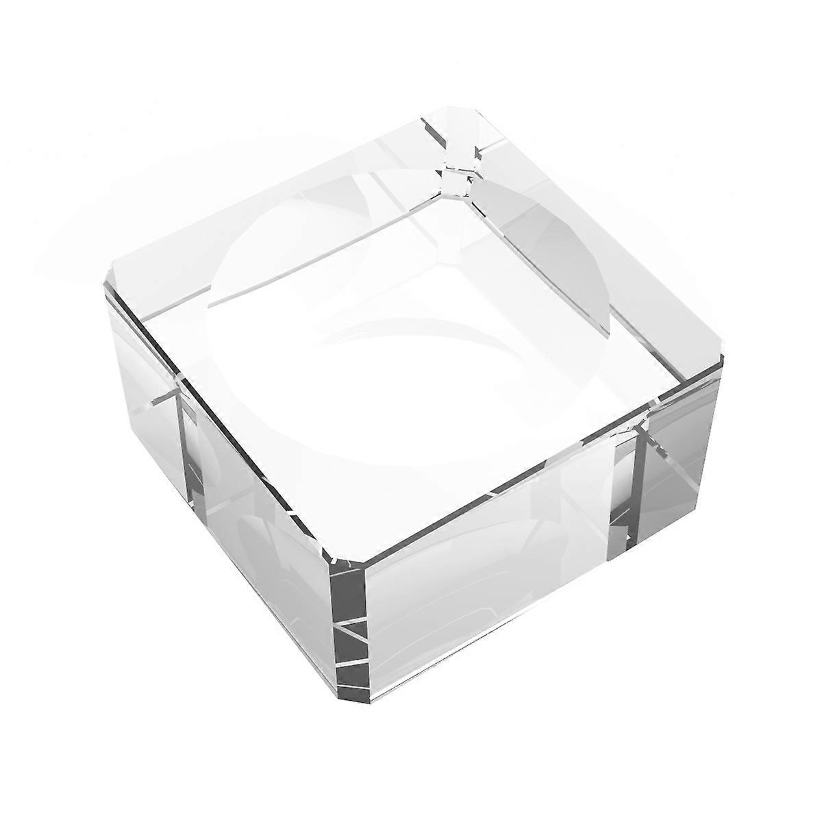 Supporto per display in vetro trasparente con supporto concavo per sfera di cristallo per la casa e l'ufficio 1 confezione