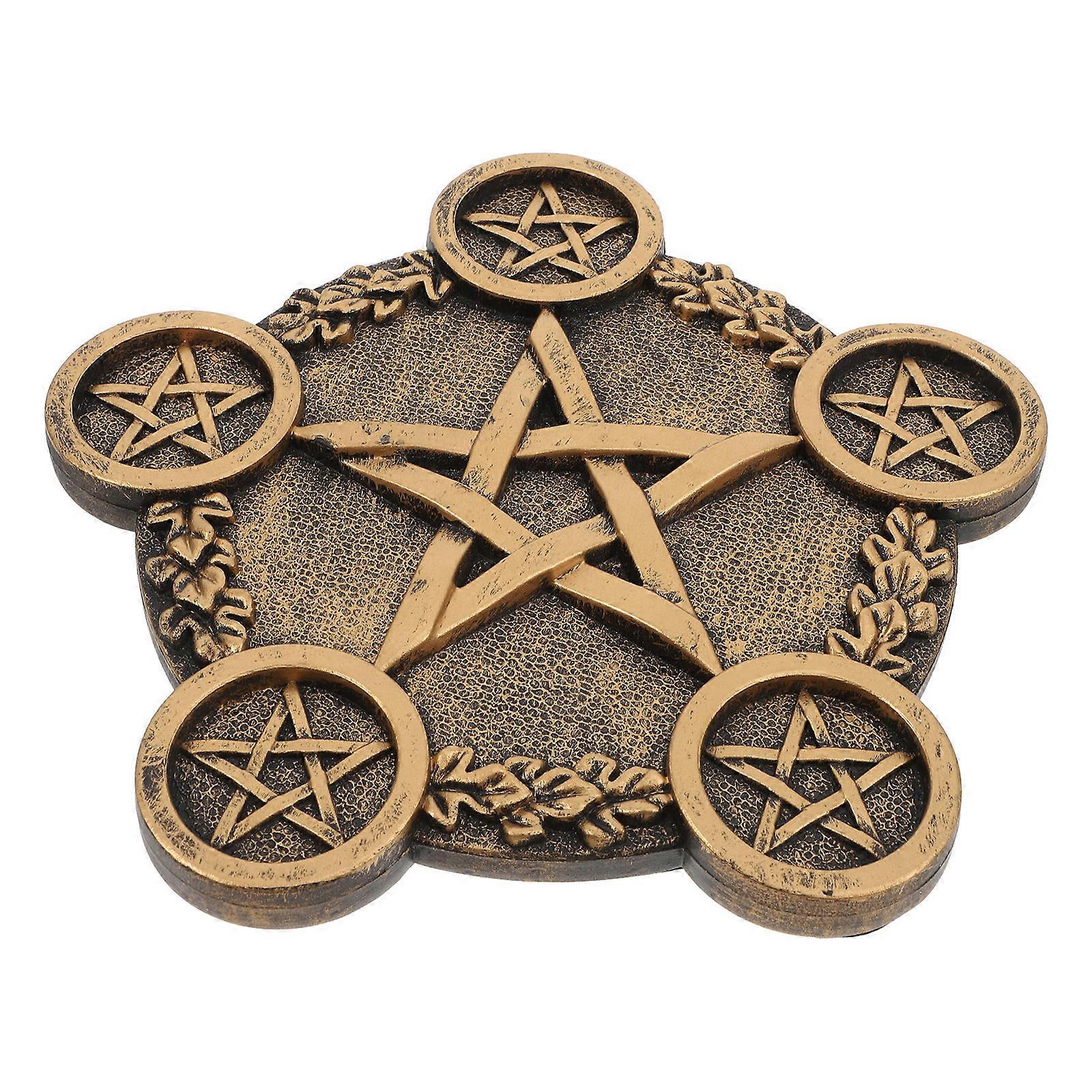 1pc Pentacle Star Candleholder Decorative Desktop Sacrifice Prop