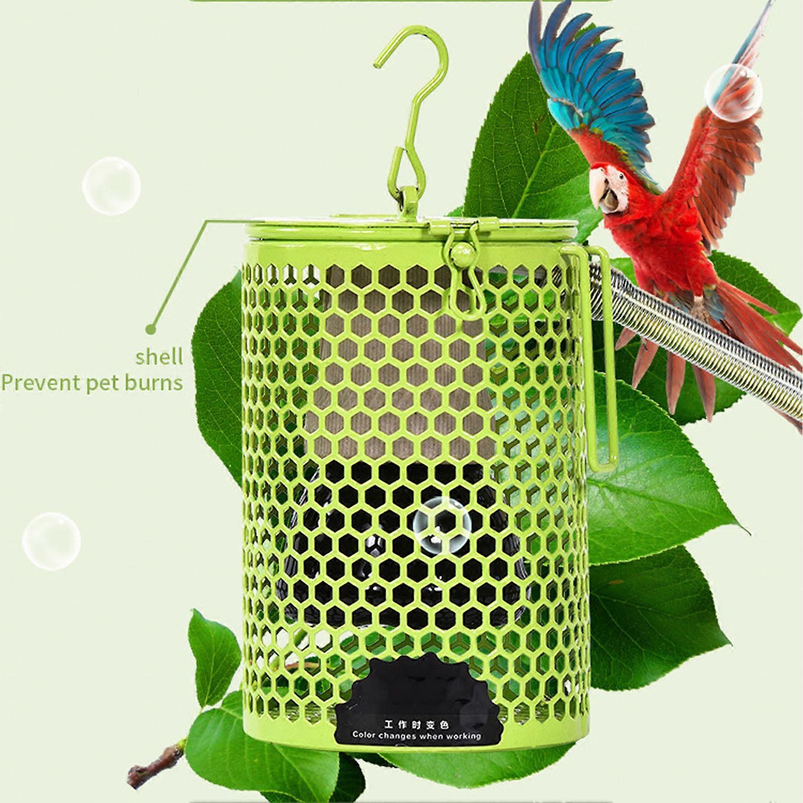 Reptile Heat Lamp Multifunction Ceramic Reptile Heat Lamp Bulb with Lampshade for Reptiles Frogs Hamsters Chicks 100W EU Plug 220-240V
