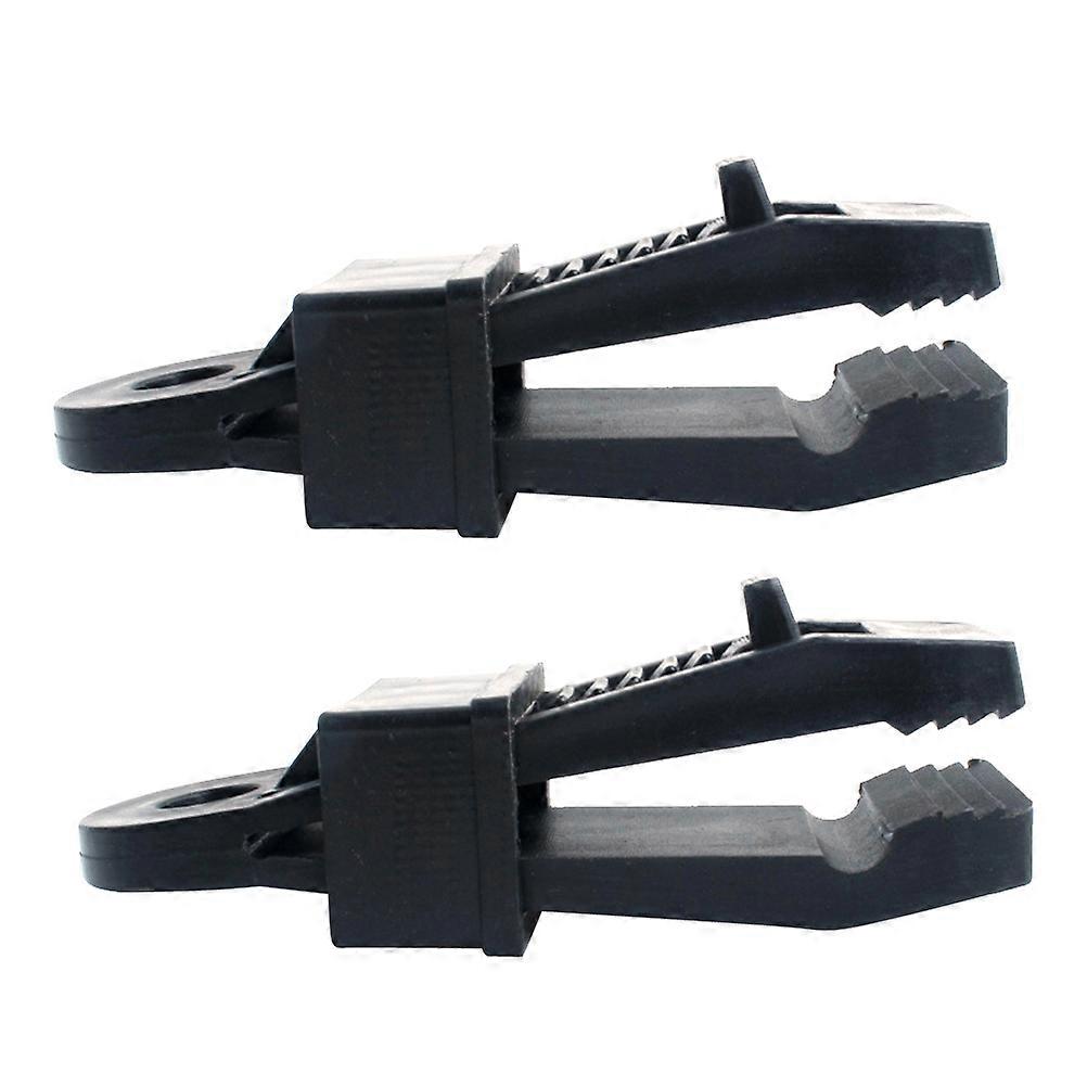 Tent Fixed Clips Awning Clamp Grip Windproof Adjustable Grip 12Pcs Black