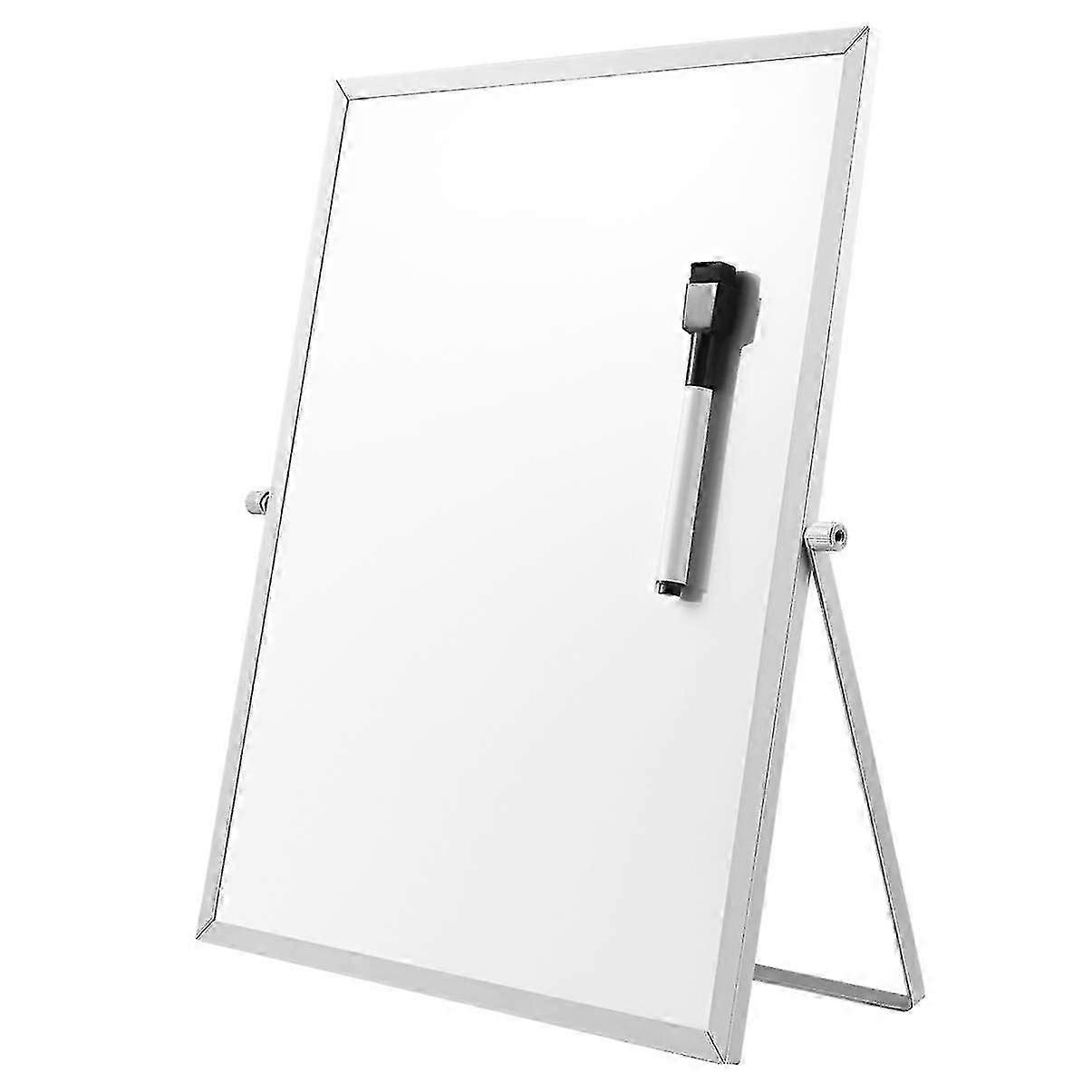 Magnetic Dry Erase Board with Stand for Desktop Double Sided White Board Planner Reminder for Schoo