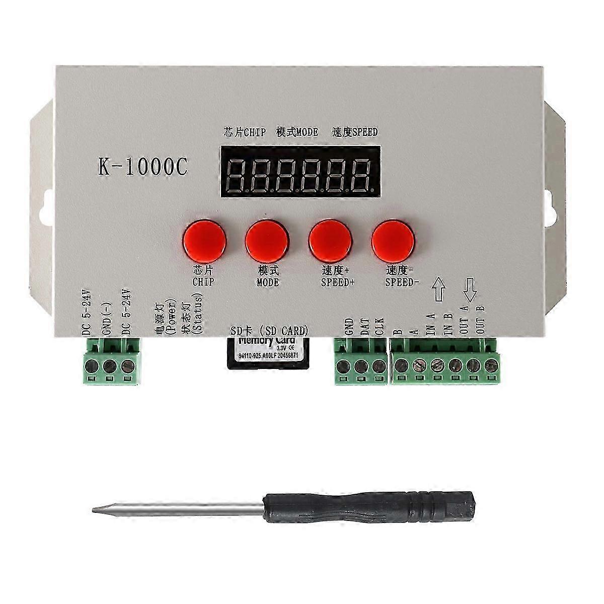 K-1000C Controller K1000C WS2812B WS2811 APA102 T1000S WS2813 LED 2048 Pixel Programm-Controller DC5-