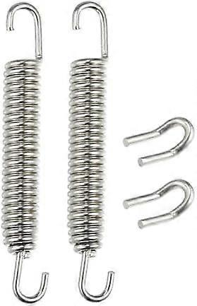 Feature: The motorcycle exhaust universal spring is the ideal accessory for your motorcycle, the single side design of the swivel hook removes the res