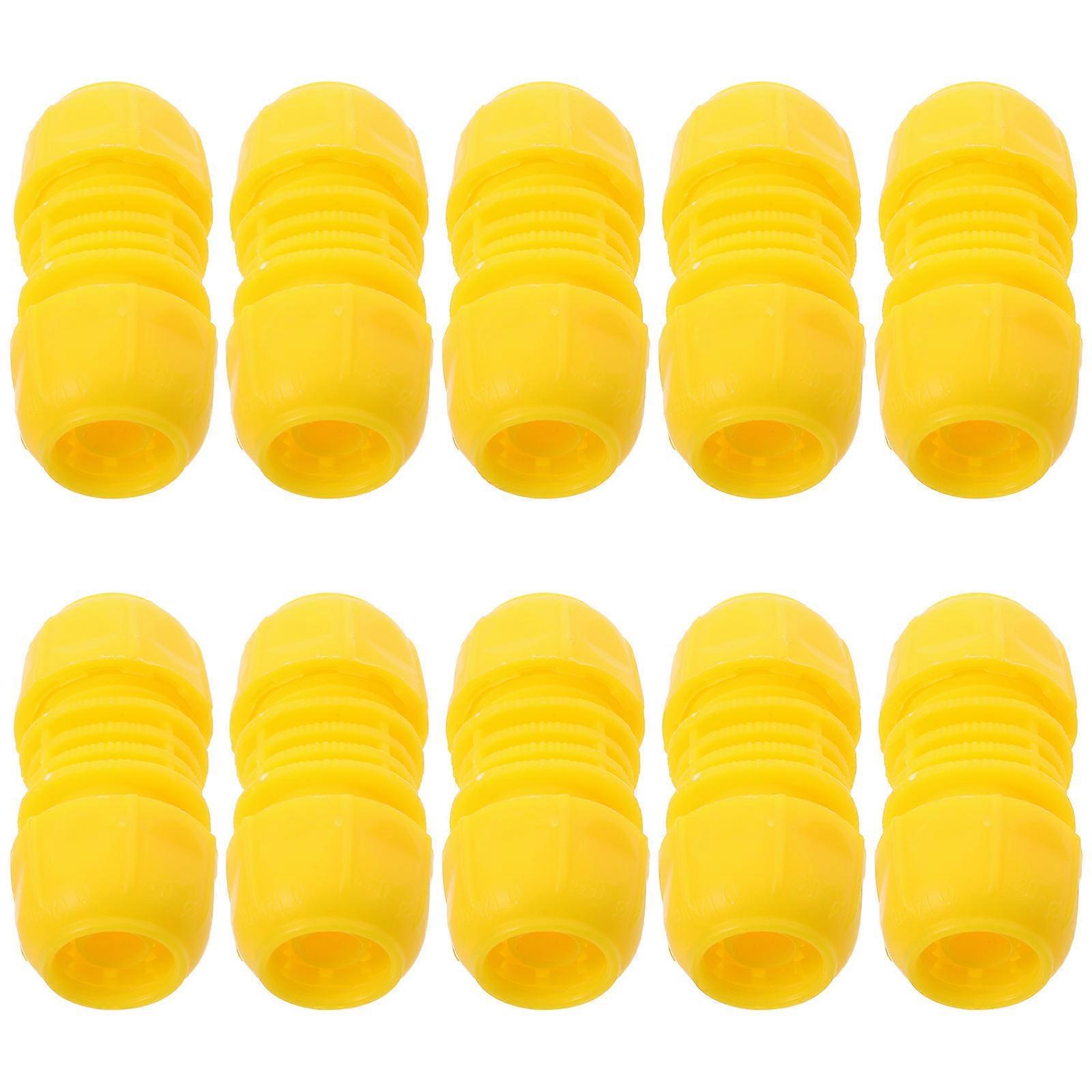 Garden Hose Connectors and Fittings Cylindrical Shape Prevent Clogging Extend Hose for Gardening 7.00X3.00X3.00CM 10Pack