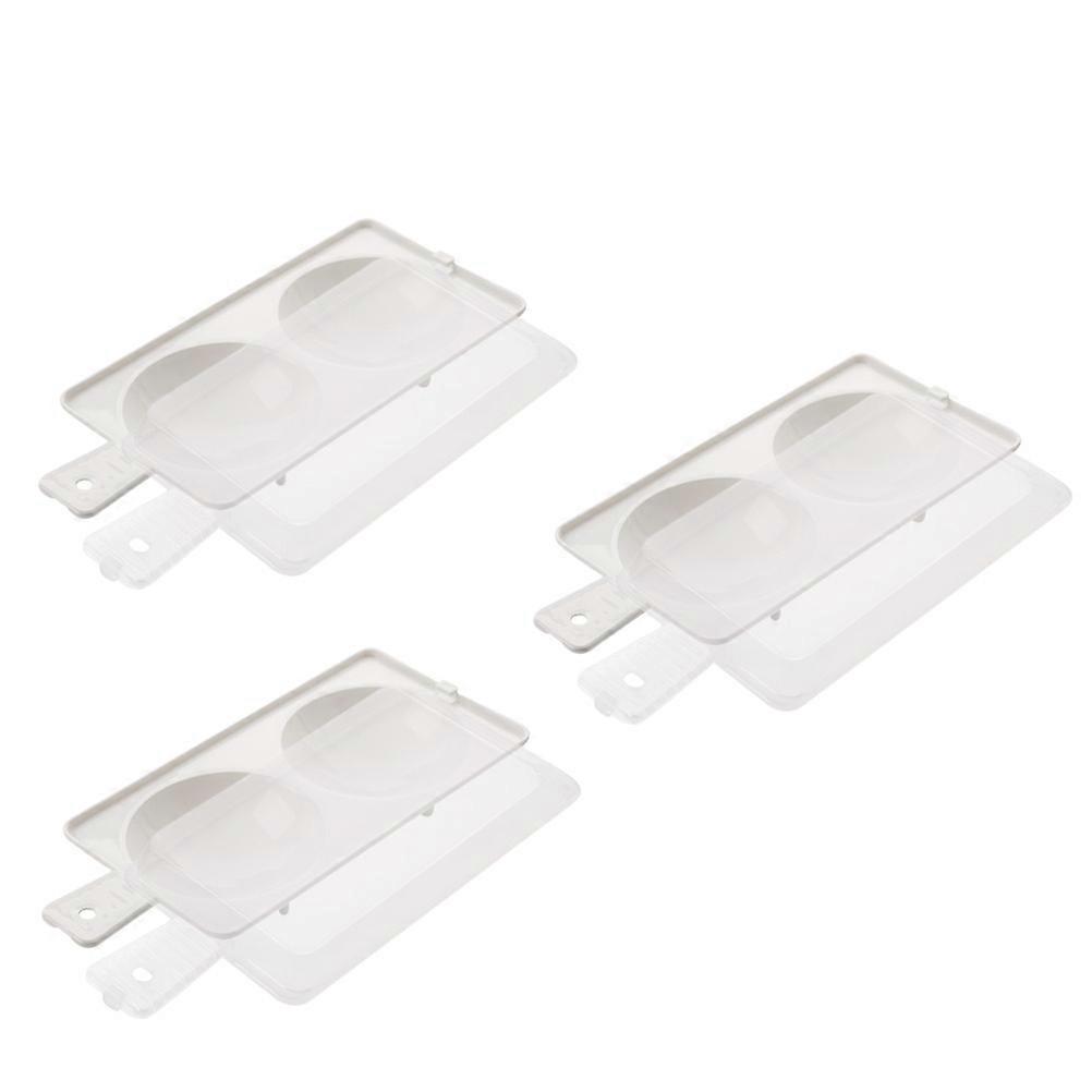 3 Sets Microwave Egg Steamer Molds, Lightweight Compact Kitchen Tool for Easy DIY Breakfast Cooking, Egg Poacher for Microwave Use