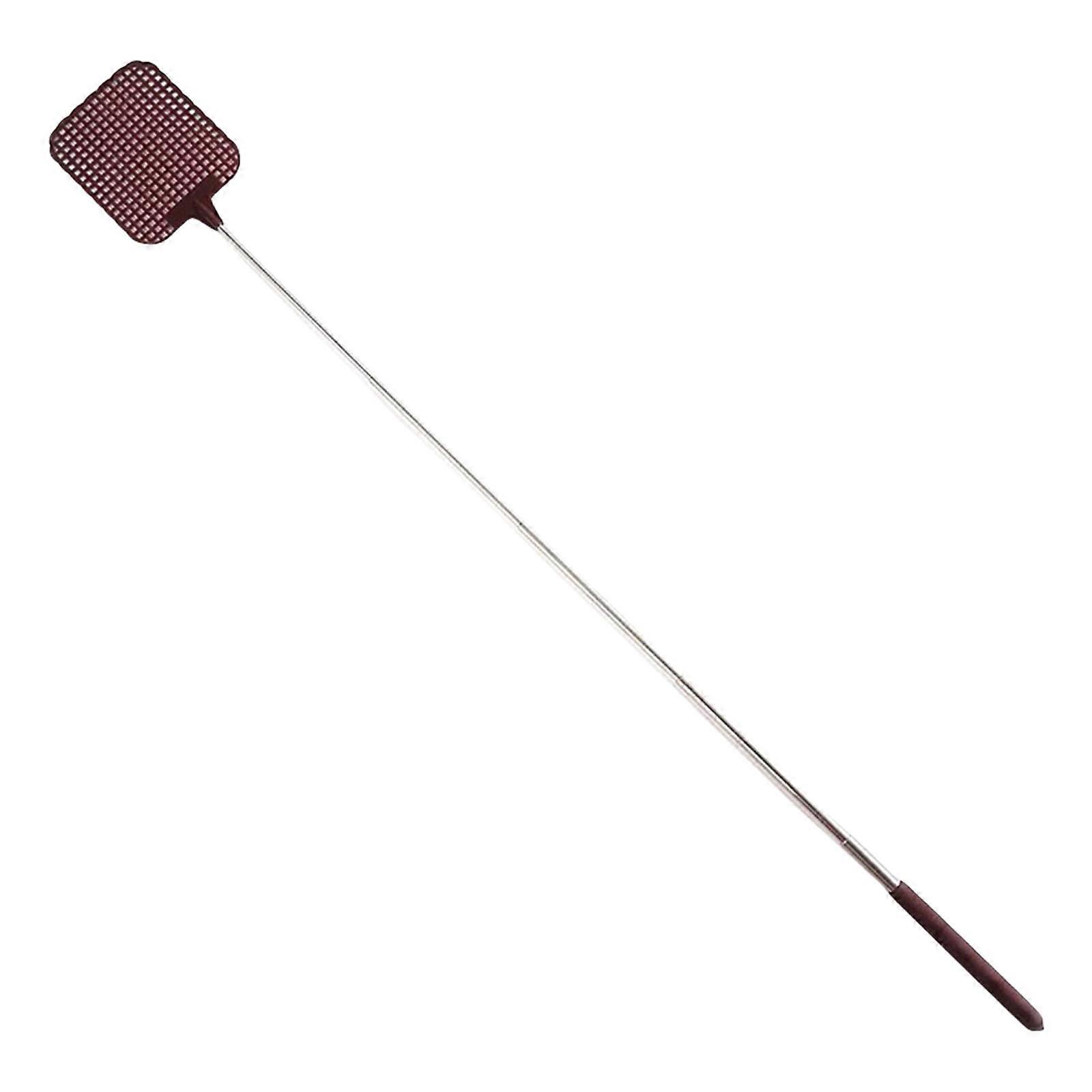 Extendable Metal Retractable Fly Swatters With Plastic Head For High Reach Insect Control Mosquitoes Swatter Multicolor