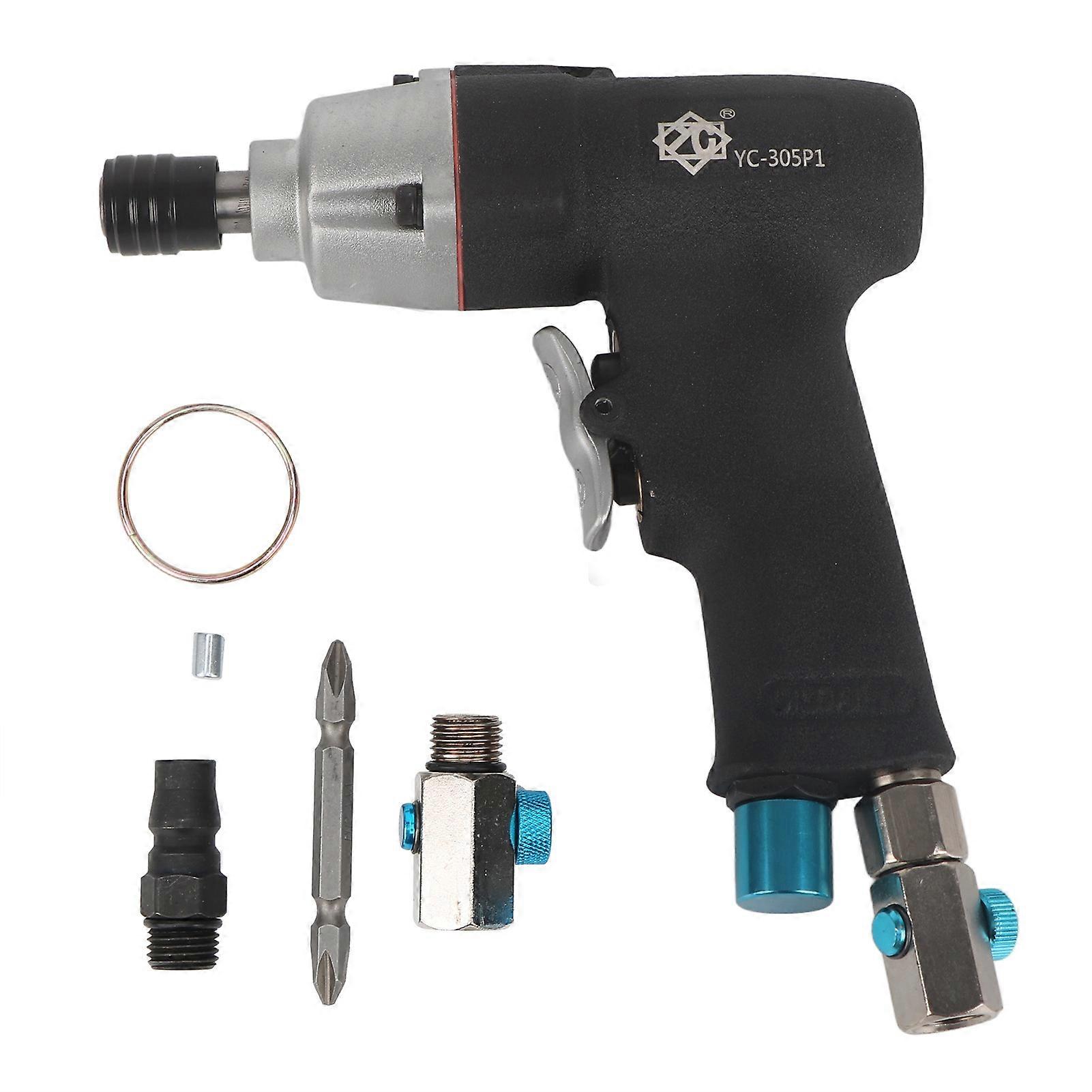 Air Screwdriver Multi Function Gun Type Adjustable Pneumatic Equipment Tool YC-305P1(Style japonais )