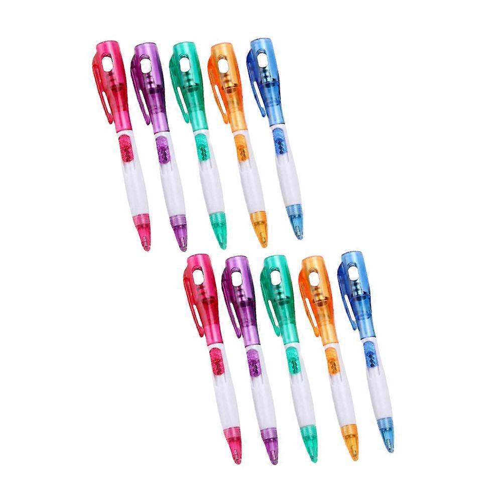 Utility Pen With Lightening Function Writing Tool Assorted Color For Office 10Pcs