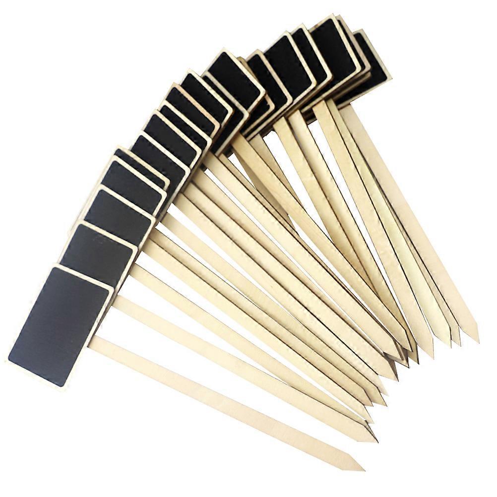 Blackboard Topper for Plants Reusable Plastic Black Signs Simple and Beautiful 20 Pcs Mini