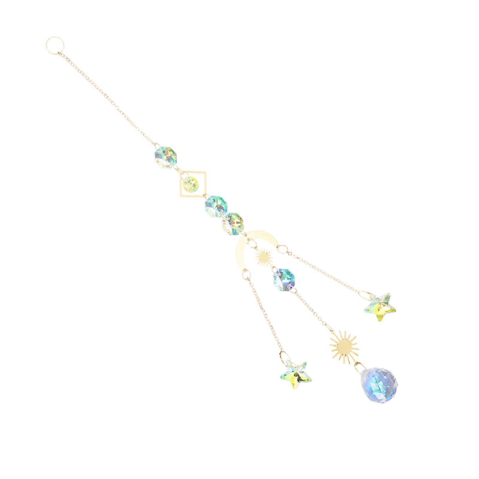 Elegant Crystal Glass Sun Catcher Pendant for Window Hanging – Lightweight Rainbow Decor for Holiday Parties and Outdoor Spaces