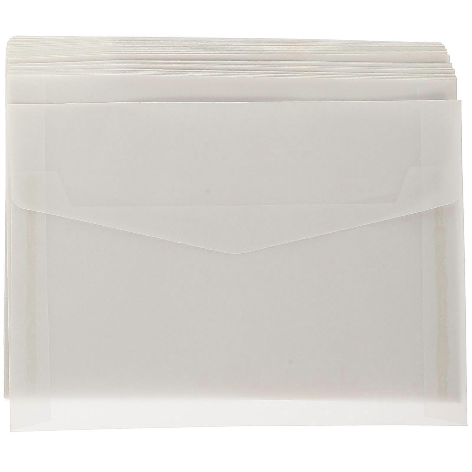 60pcs Transparent Envelopes Elegant Paper Envelopes for Money Packing