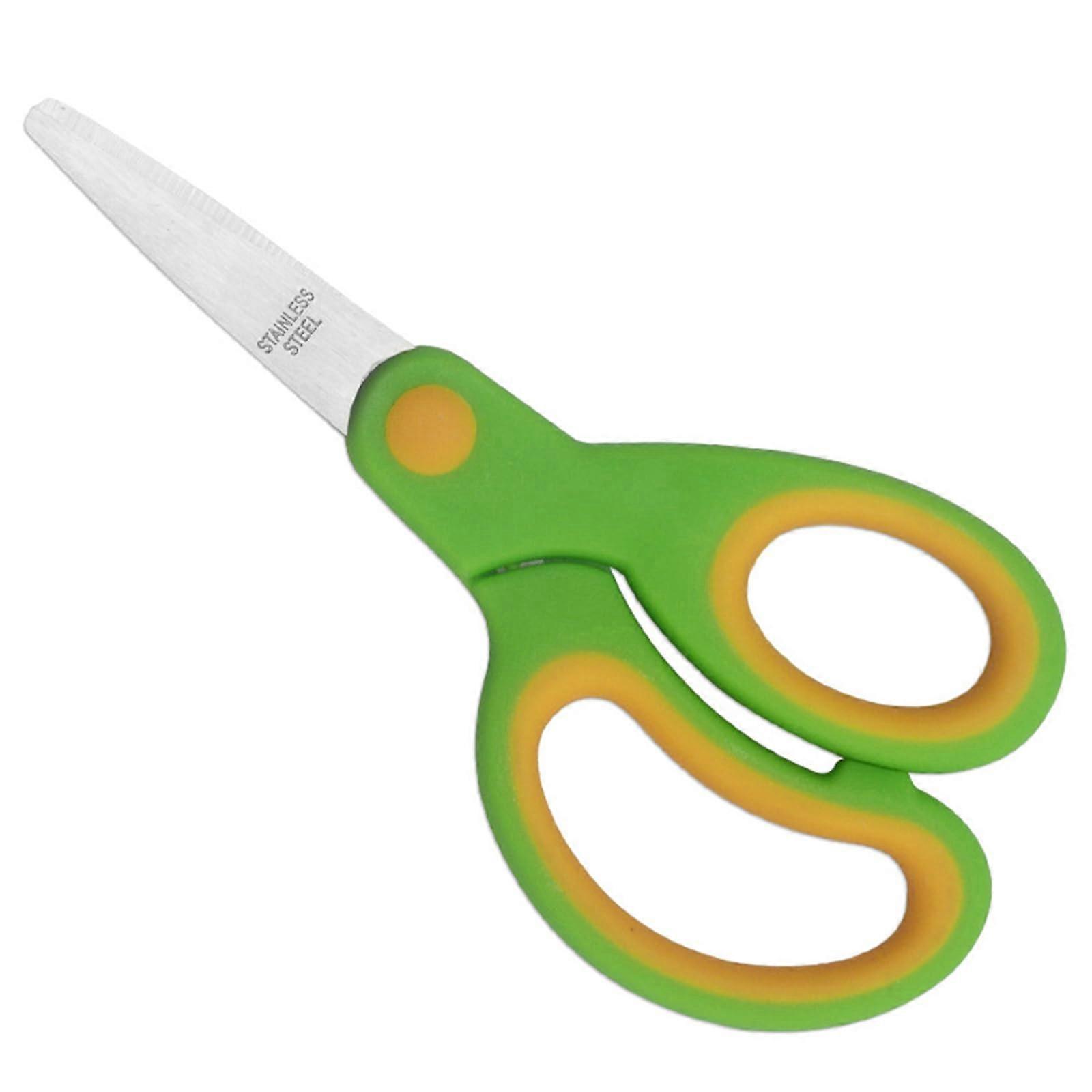 Children's Training Scissors Safety Scissors Craft Scissors for Homeschool and Office Green