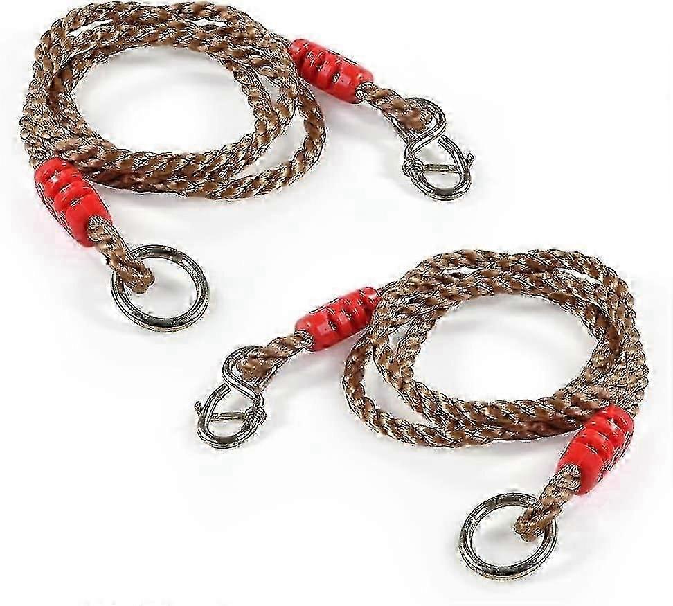 2 Adjustable Swing Ropes 1.8m, 300kg Max Load, Tree Hanging Straps (2pcs)