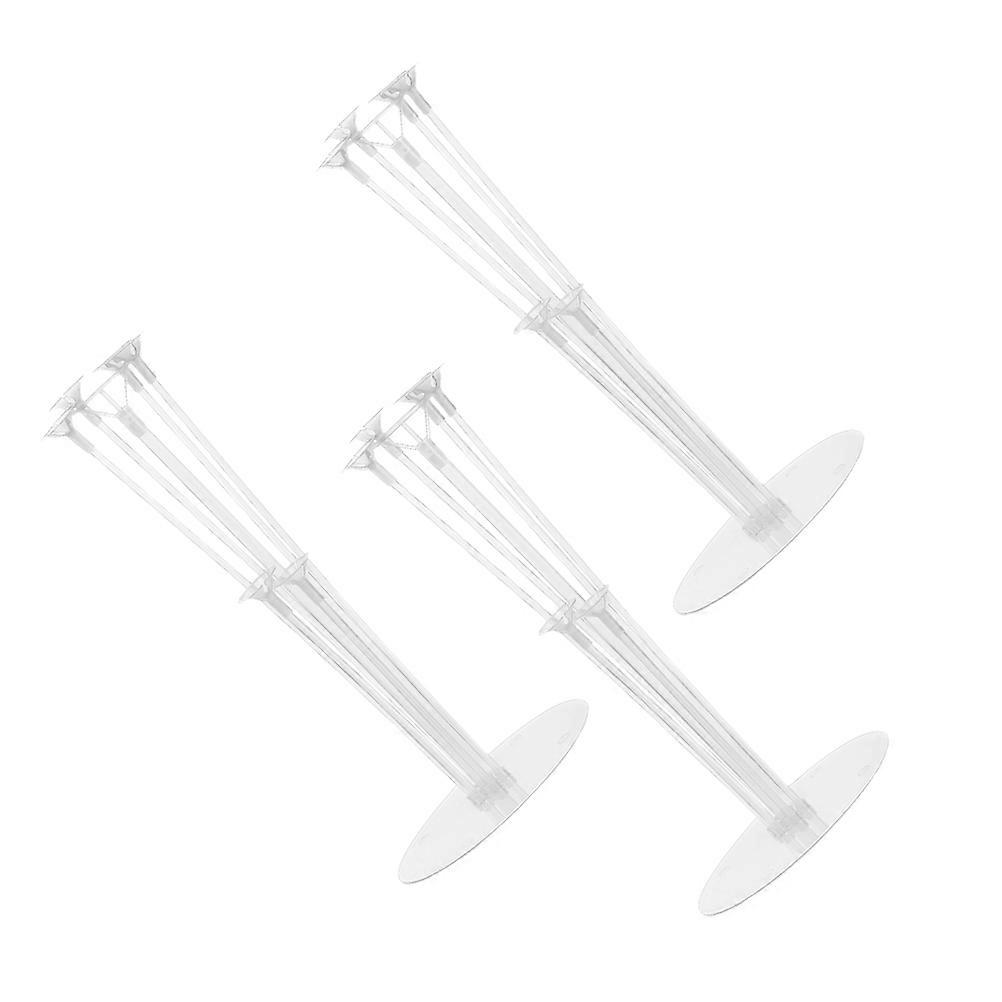 White Kit with Base for Table Stand Suitable for Parties and Weddings 3 Sets