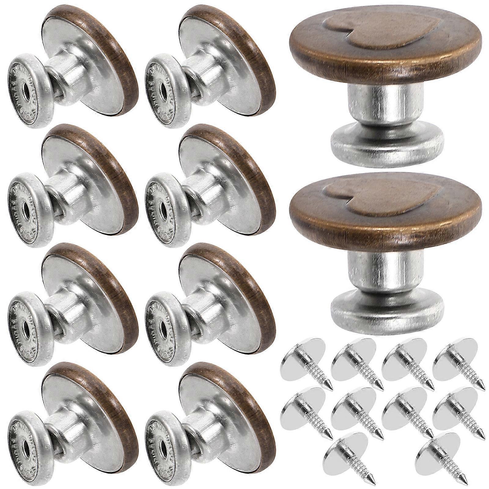 Pants Buttons Replacement Jeans Button Tightener Assorted Color 1.50X1.50X1.00CM No Sewing 10Pcs