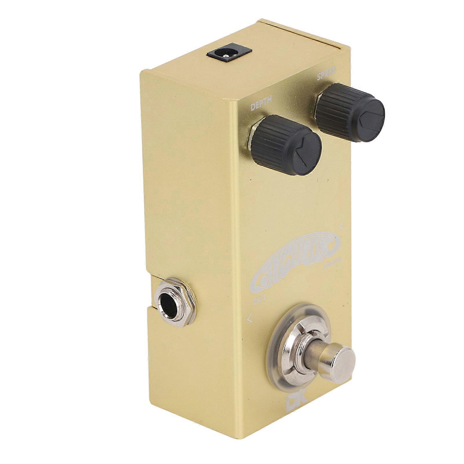 CH‑1 Chorus Effect Pedal with Speed and Depth Output Knobs 6.35mm Interface Preset Chorus Guitar Pedal DC9V