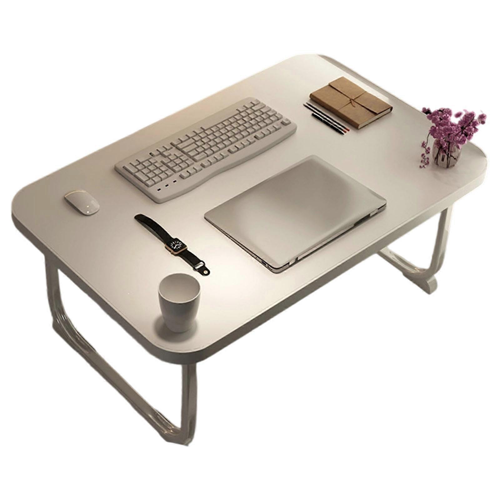 Metal Foldable Bed Tray Table with Folding Legs Multipurpose Laptop Computer Stand Adjustable Design For Home Office Car  Dabai