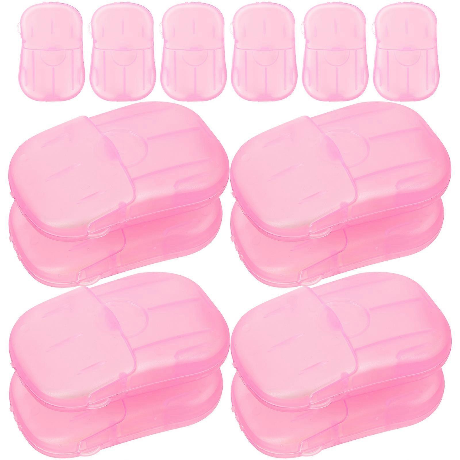 Small Soaps Hand Wash Soap Sheets Disposable Design Pink 7x4.5cm 20Pack