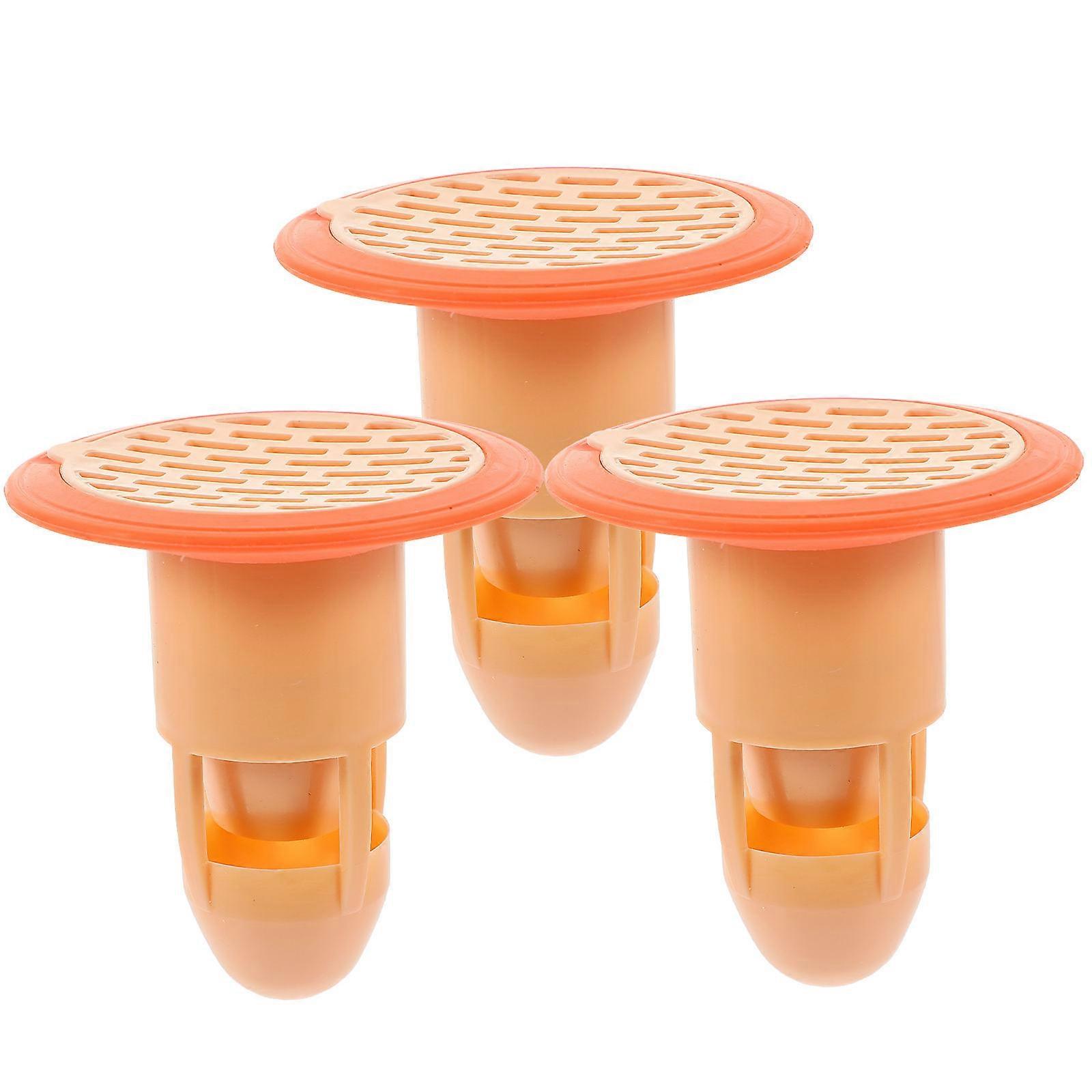 3pcs Durable Sink Stoppers Drain Strainers Hair Catcher for Bathroom Kitchen Sinks Odor Resistant Design Utility Drain Covers