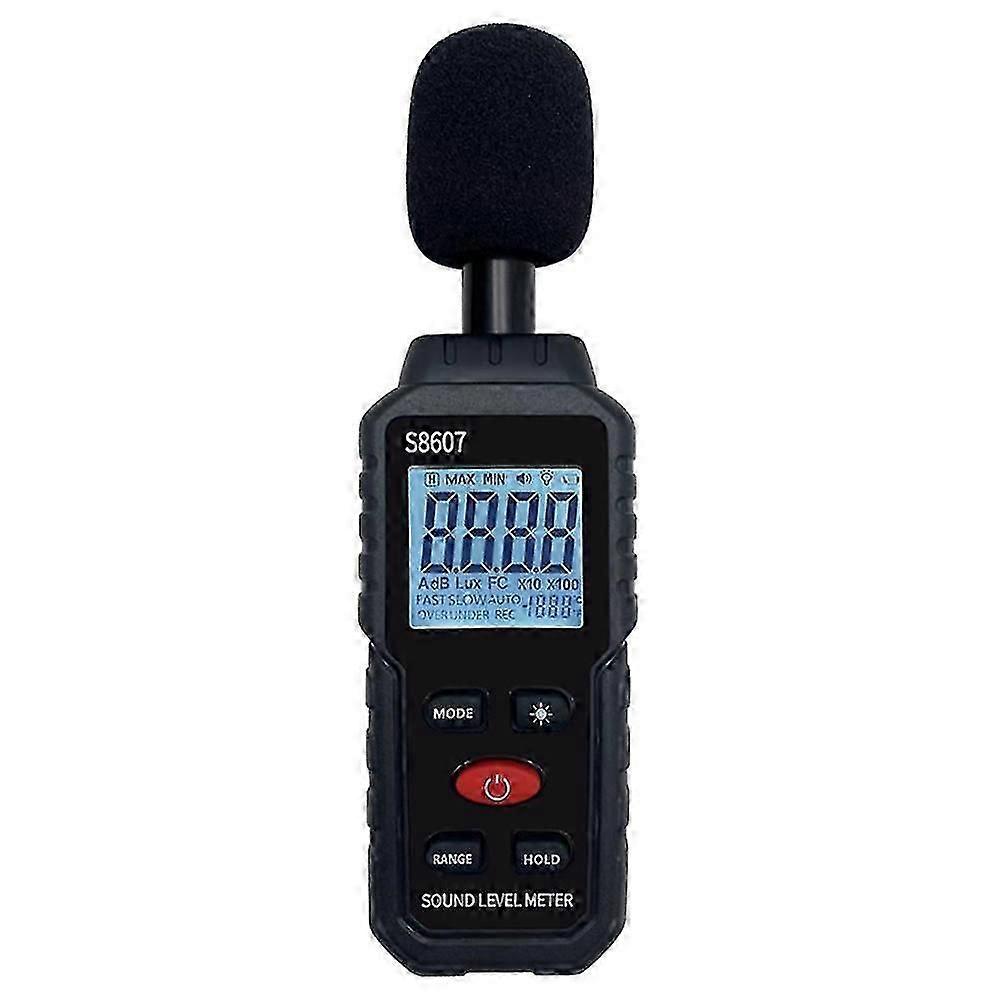 30-130dB Digital Display Noise Detector Handheld Sound Level Meter LCD Decibel Monitoring Device