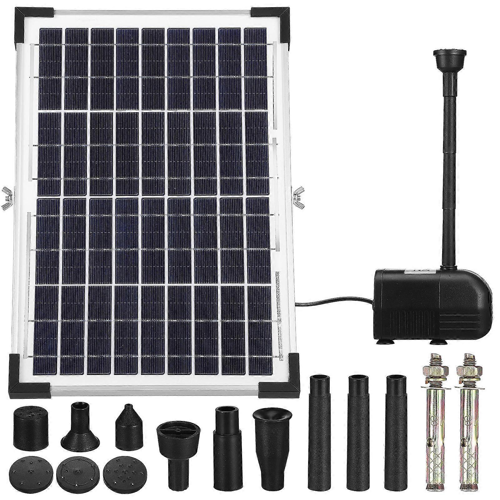 12W Solar Water Fountain Pump Kit for Garden Durable Outdoor Water Feature for Bird Baths and Tranquil Spaces