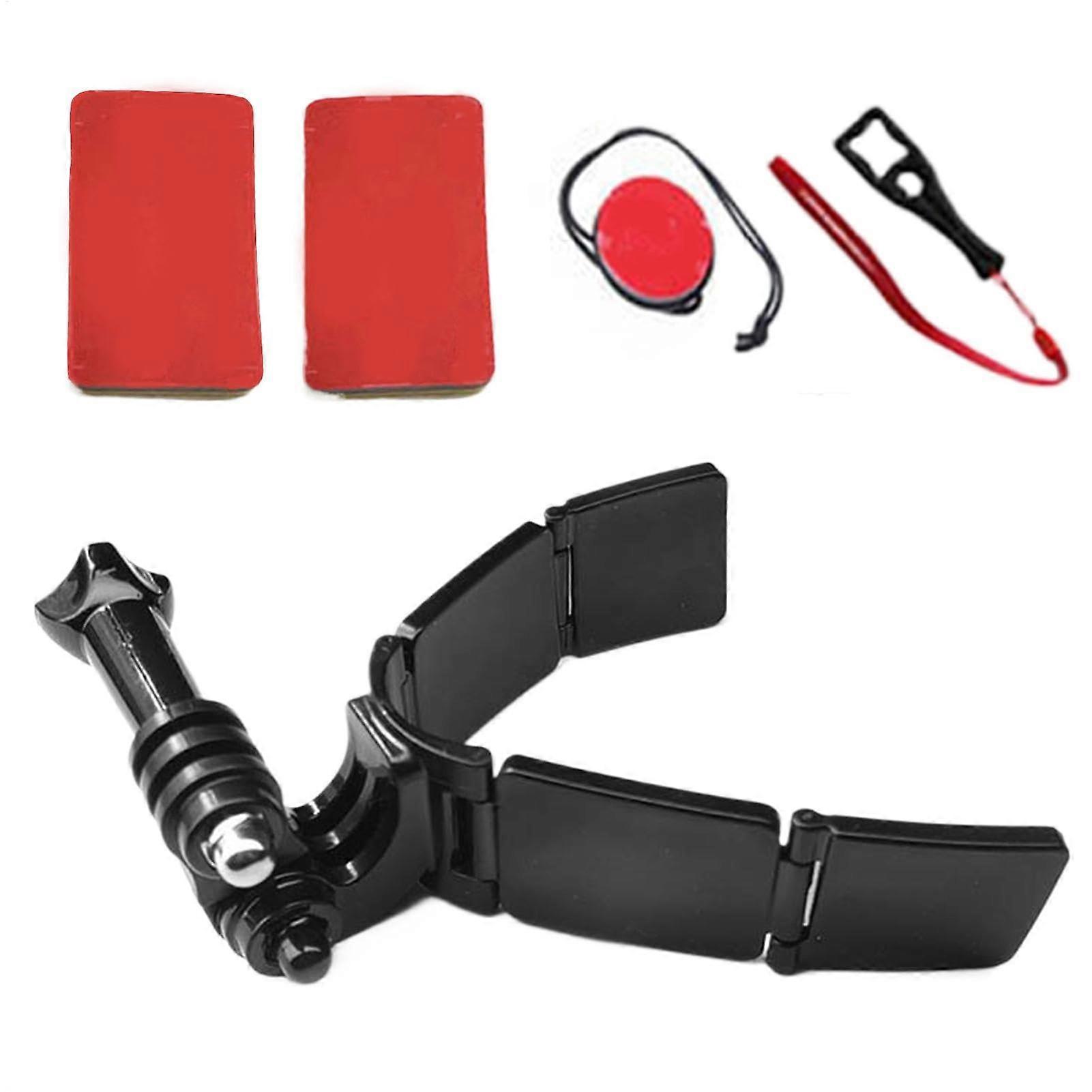 Speaker holder for motorcycle helmets, sturdy action cam clip, camera mount  Flexible mounting kit with nonslip strap, holding system