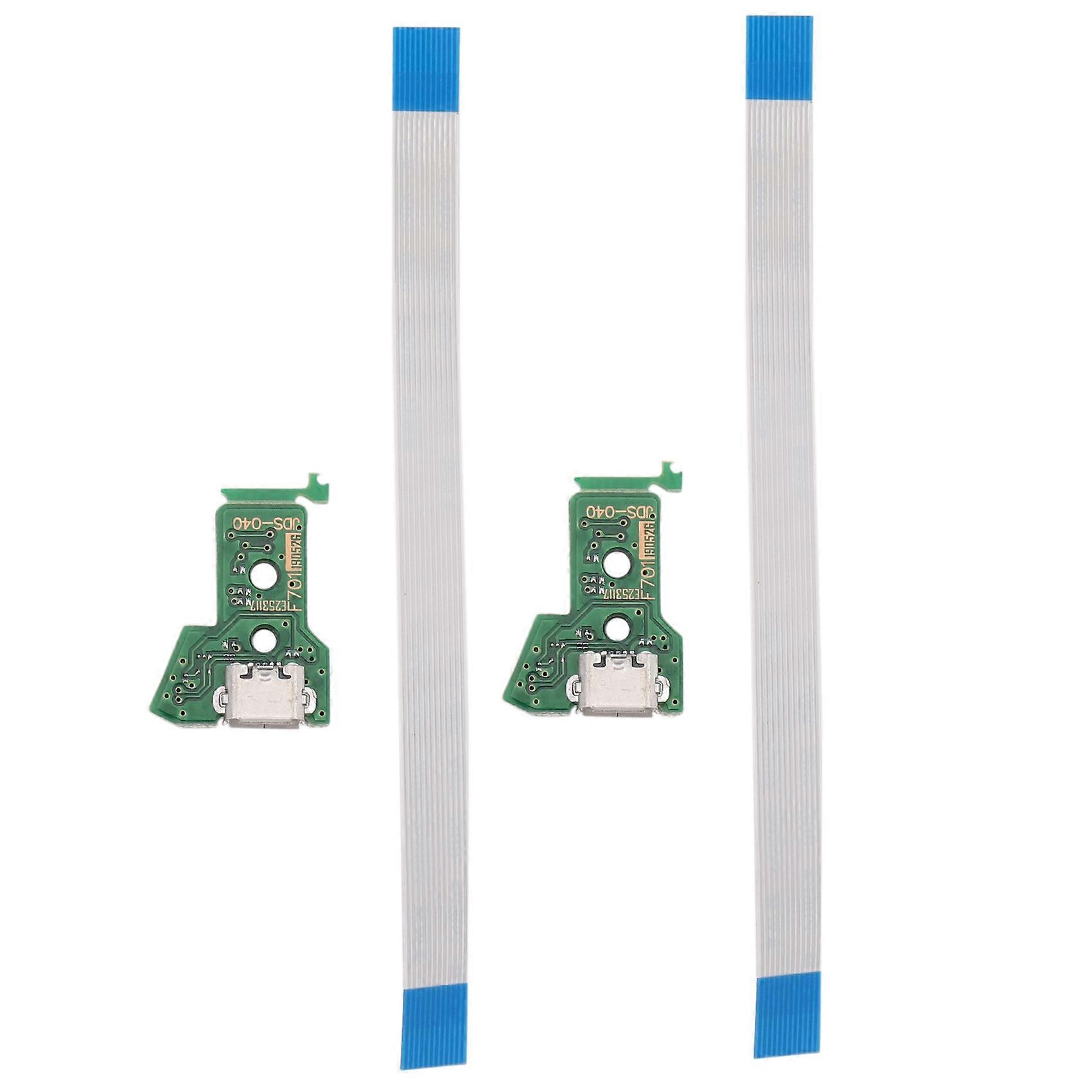 2X For Micro-USB Charging Socket Circuit Board -040 12-Pin Cable Port
