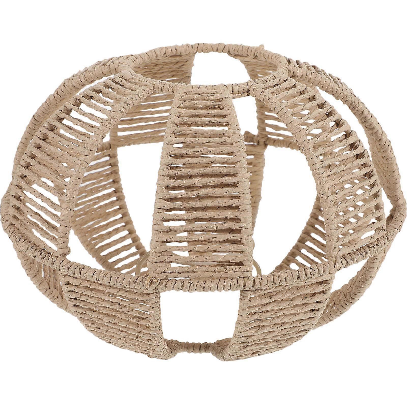 Vintage Style Ceiling Light Shade Eye Protection Home Decoration Round Paper Lampshade Light Cover 1Pcs
