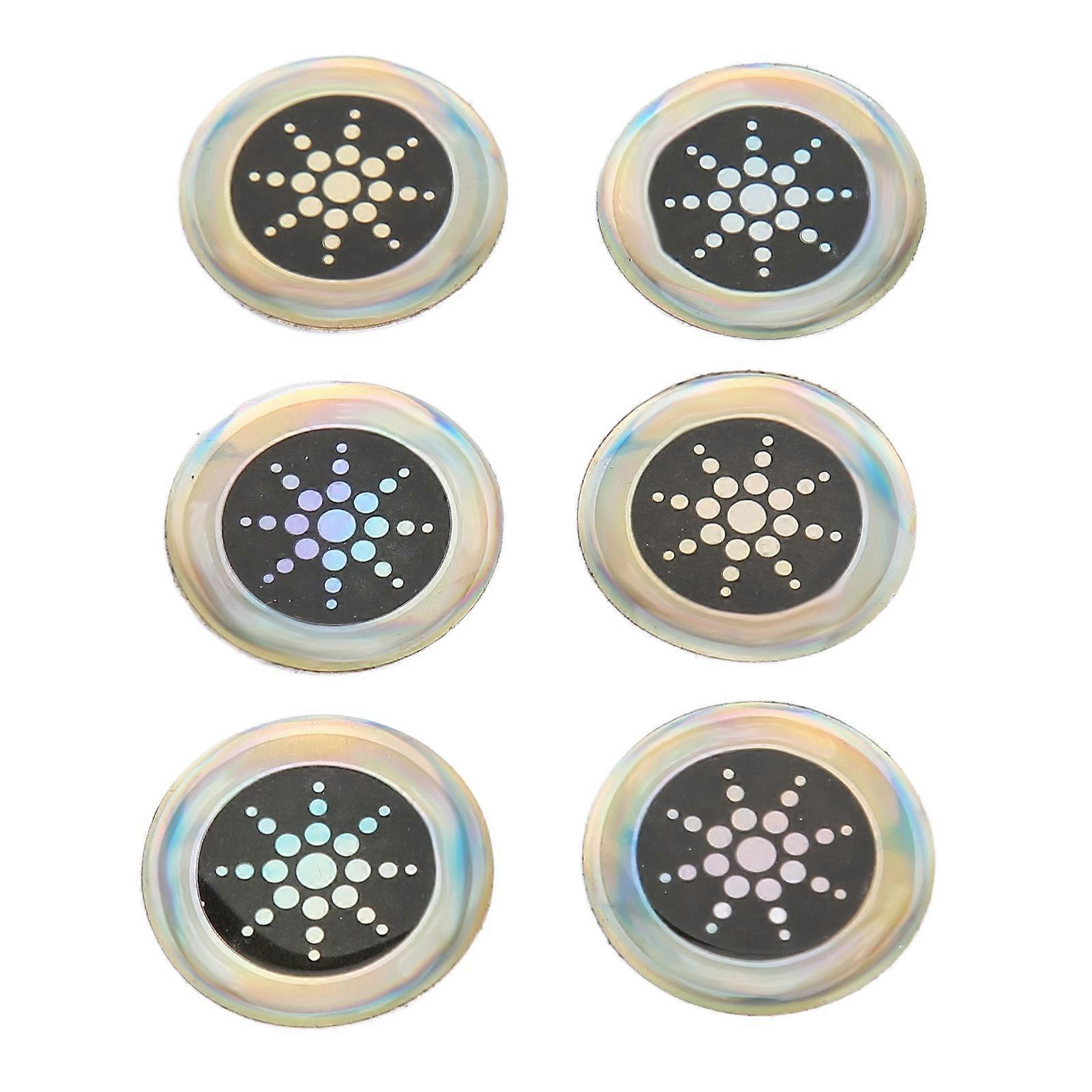 6pcs Phone Protection Sticker 2.8cm Diameter Effective Flashing Phone Blocker Stickers for Cell Phone Laptop Computer