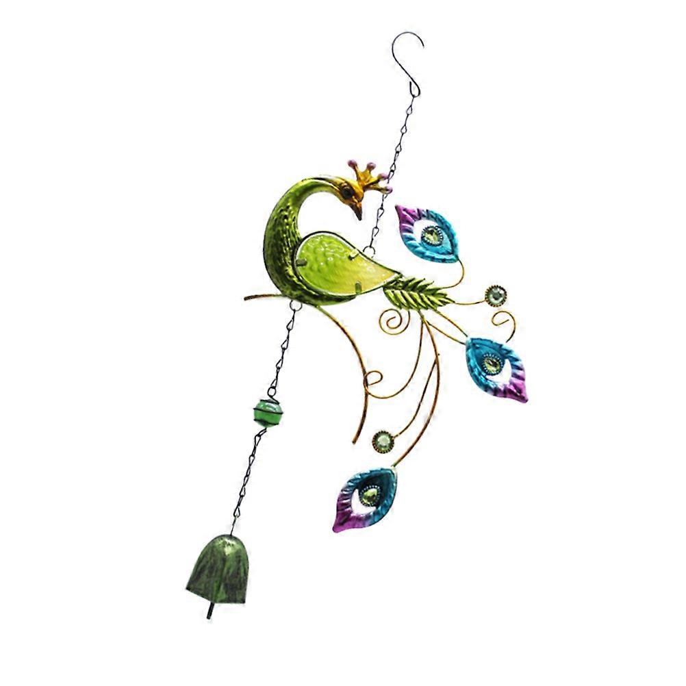 Musical Wind Chime Wind Bells Pendant Shaped For Balcony Ornament Enhancing Relaxation Experience In Green Color 1Pcs