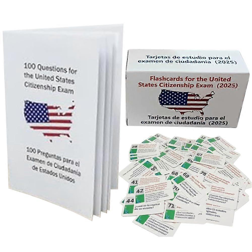 US Citizenship Test Flash Cards: 100 USCIS Questions for Naturalization Exam, Study, and Practice