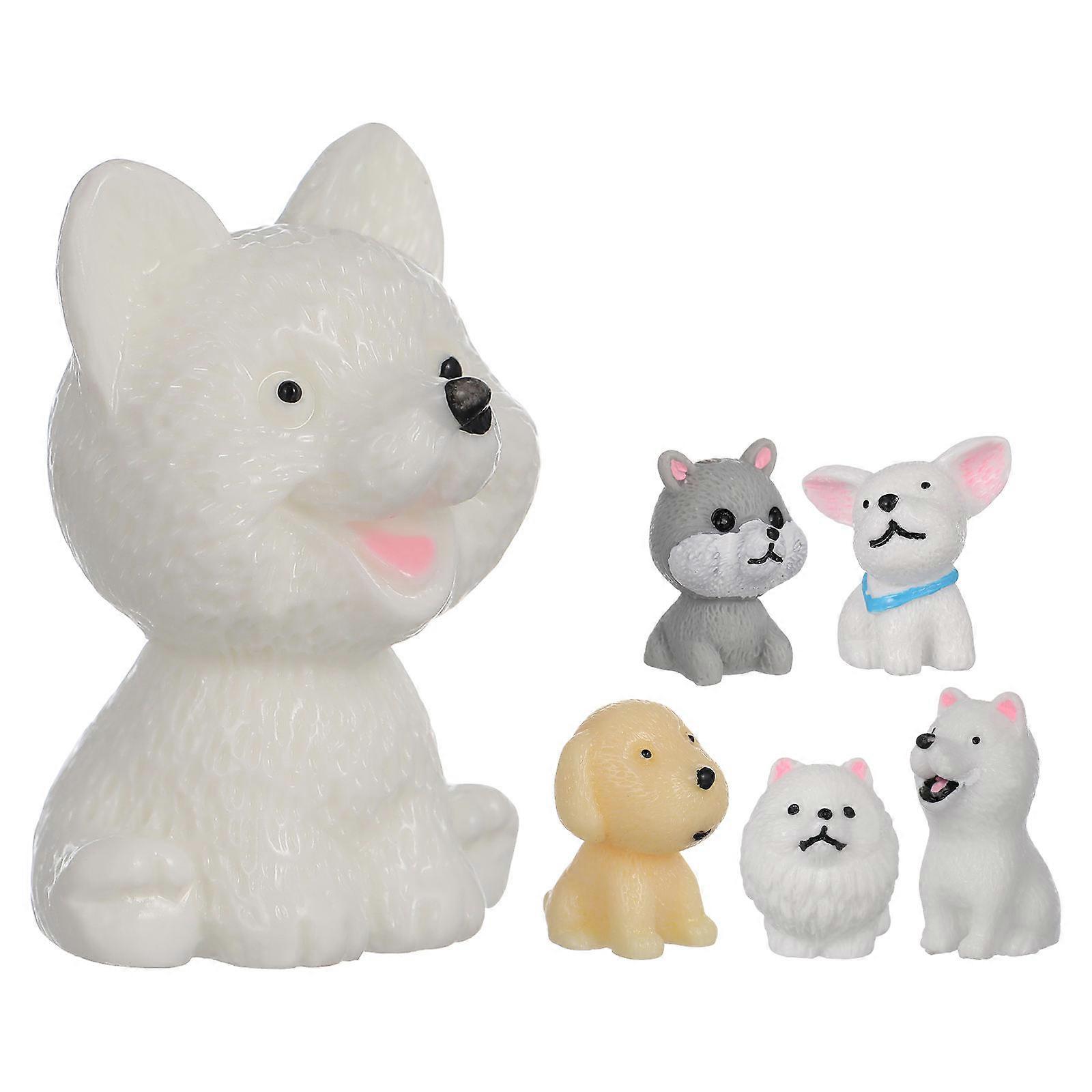 Adorable Resin Dog Statues for Decor 12 Pieces Miniature Dogs Suitable for Indoor Outdoor Use Small