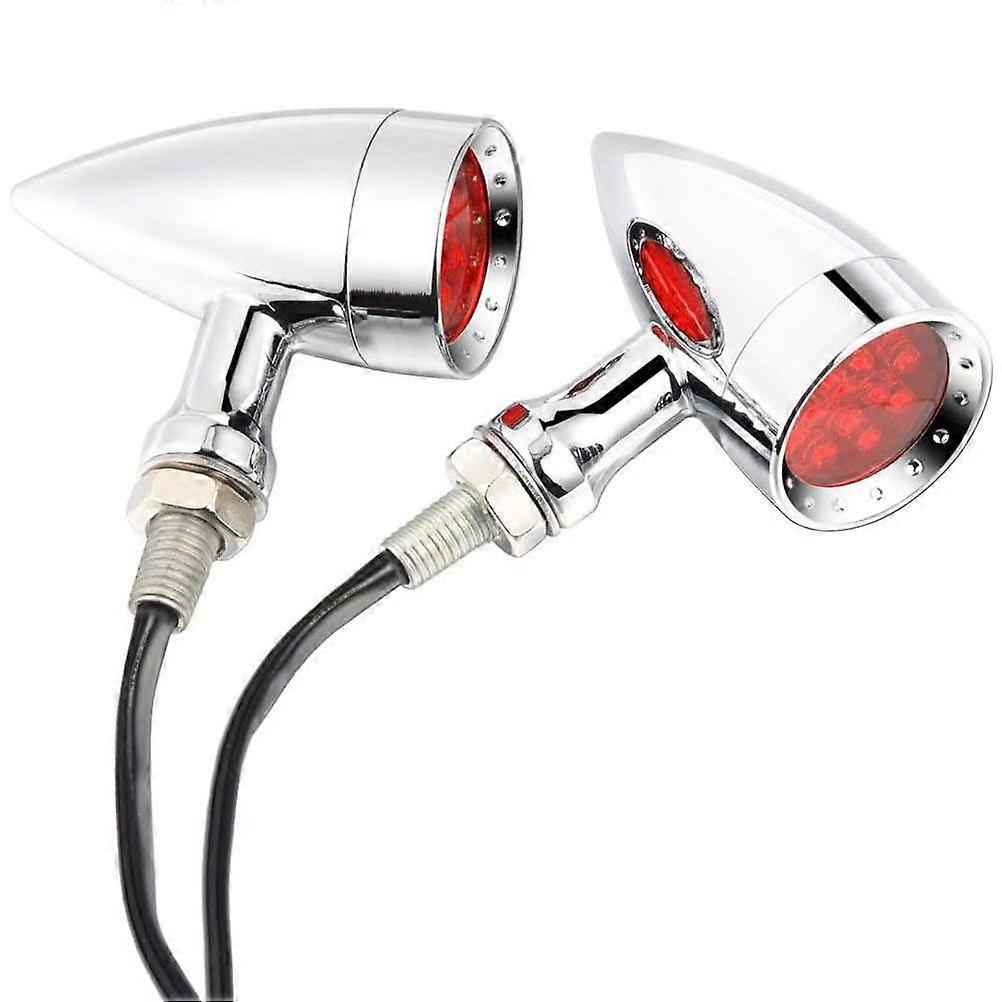 Motorbike Signal Lights Retro Design Motorcycle Lighting Upgrade Yellow 1 Pair Durable Function