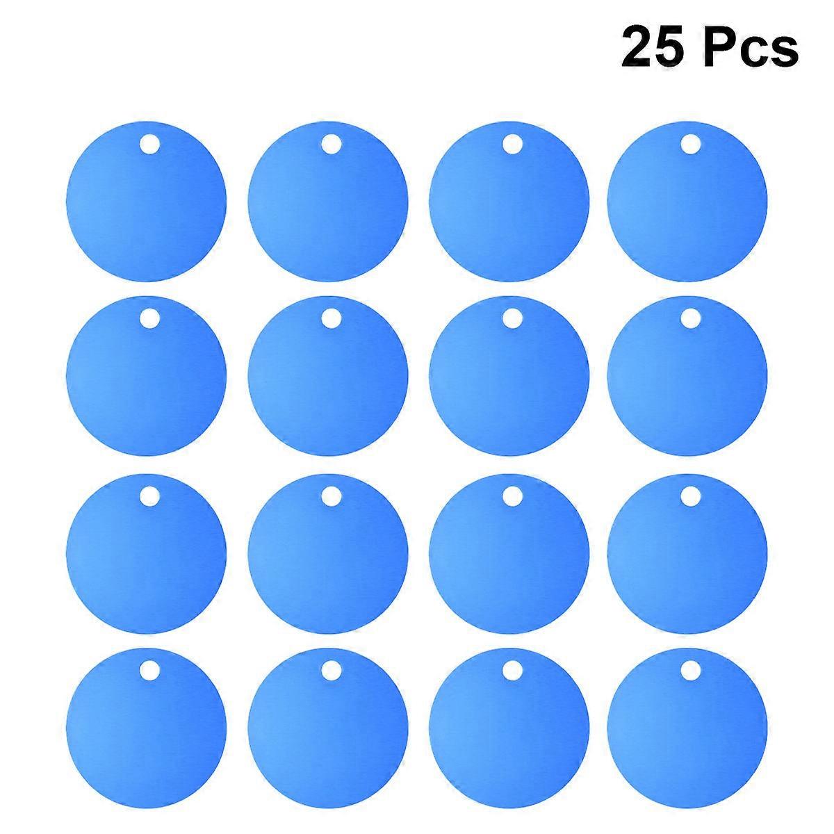 Pet Blank Tags Aluminium Alloy Pet Tag for 16Pcs with Round Shape