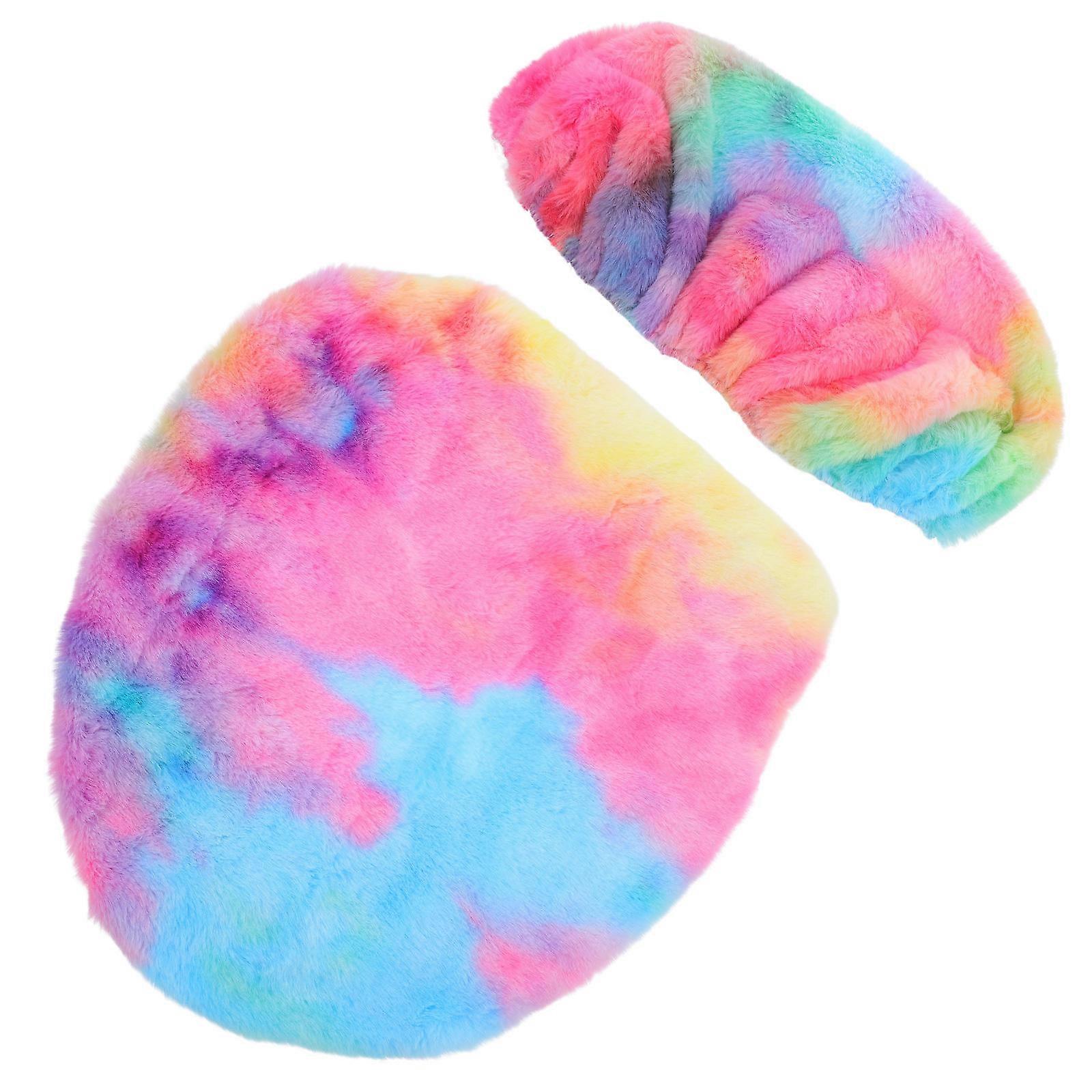 Luxury Tie-Dye Toilet Cushion Cover Designed For Year-Round Use On Toilet Seats Offering Softness And Style 1 Set