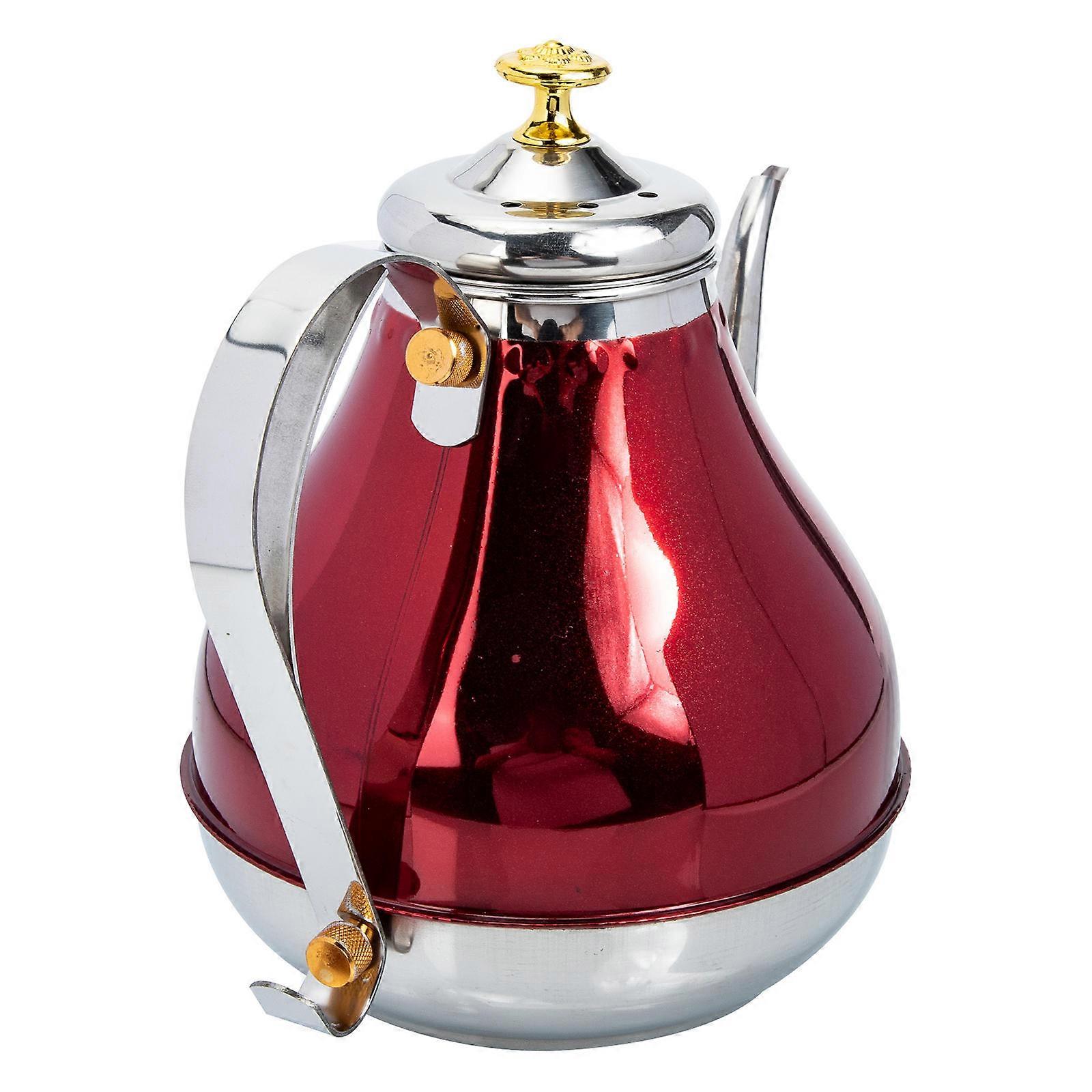 Large Capacity Stainless Steel Kettle With Ergonomic Handle Lightweight For Easy Use During Tea Sipping Time 1Pcs