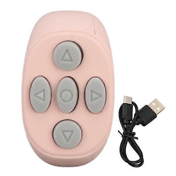 Bluetooth Remote Control Multifunction Ring Wireless Phone Selfie Shutter for Home Pink