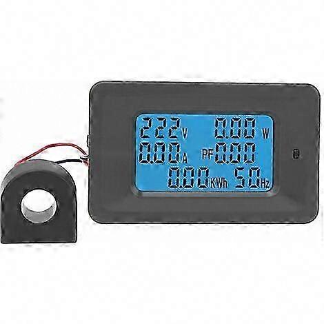 Πολύμετρο, 6 σε 1 ψηφιακό μετρητή LCD αμπερόμετρου βολτόμετρου, τρέχων πίνακας ελέγχου 110V-250V 100A