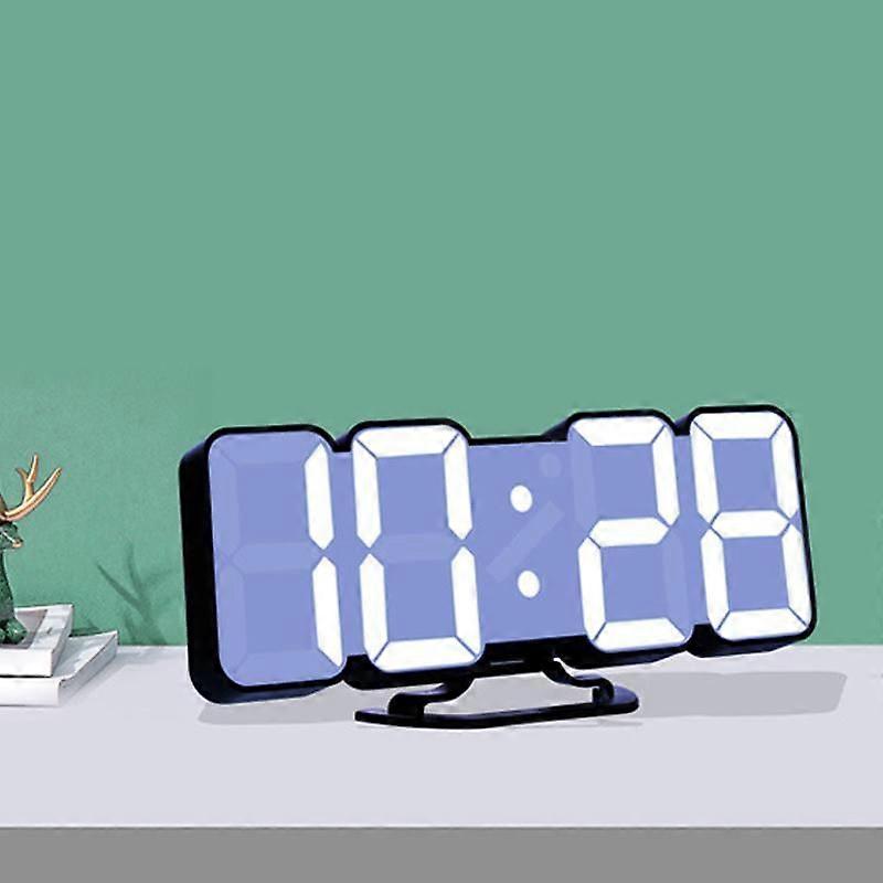 RGB Farbwechsel 3D Digitaluhr Gewöhnlich Schwarz