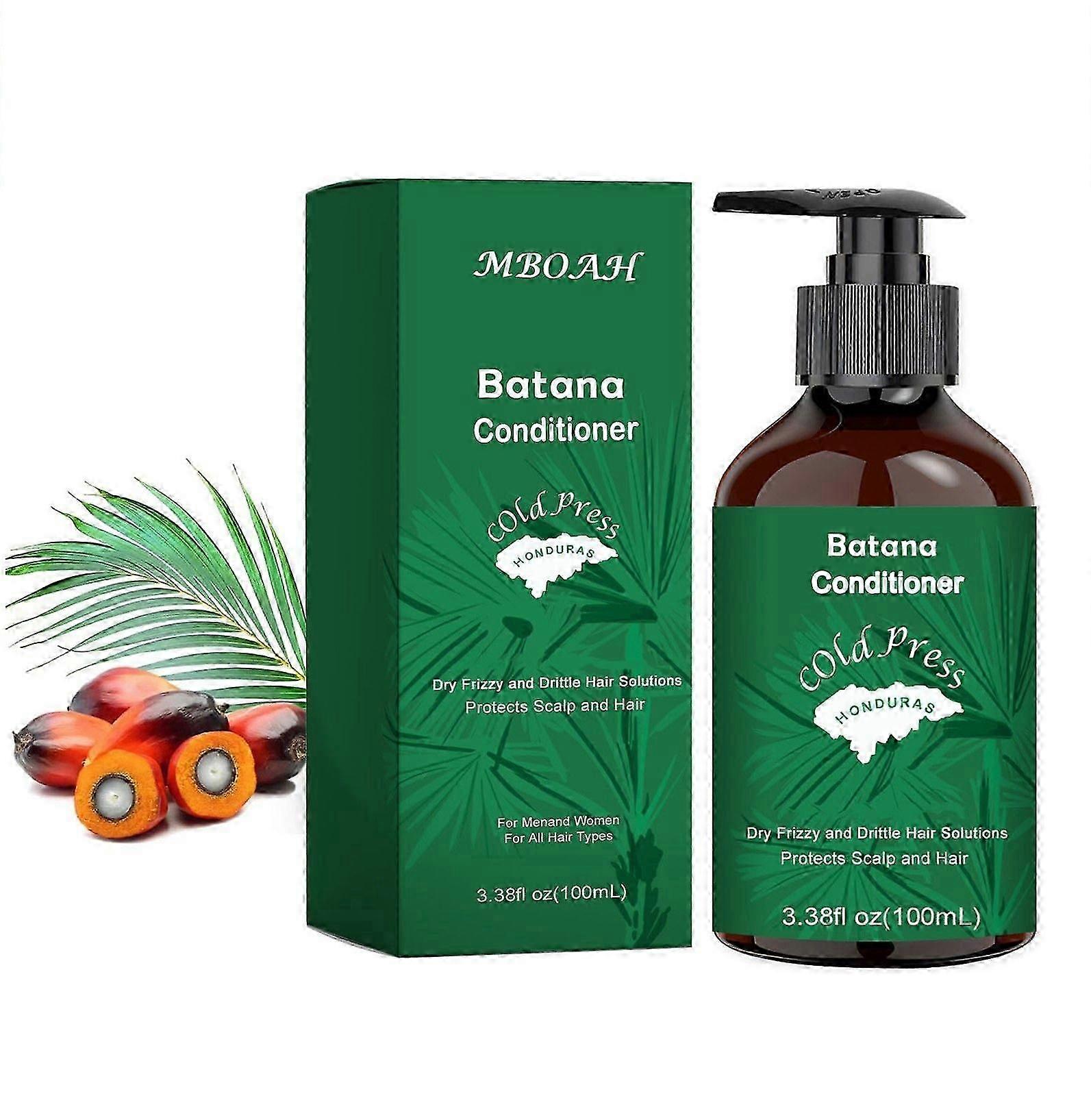 髪の成長、髪の強化、柔らかさ、保湿のためのバタナオイルコンディショナー、乾燥、縮れ、傷んだ髪を深く修復するバタナコンディショナー