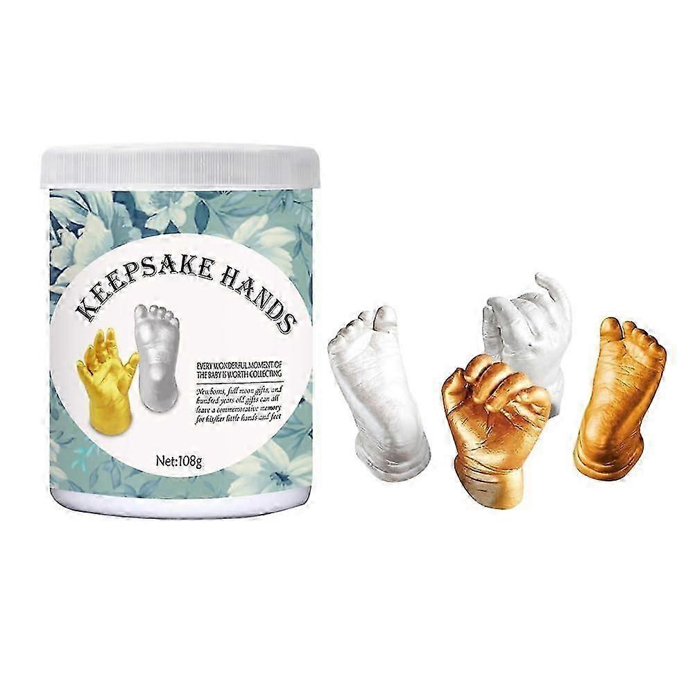 1 Set Three-dimensional Hand Modeling Powder Kid Suit Baby Hand Casting Kit Clay