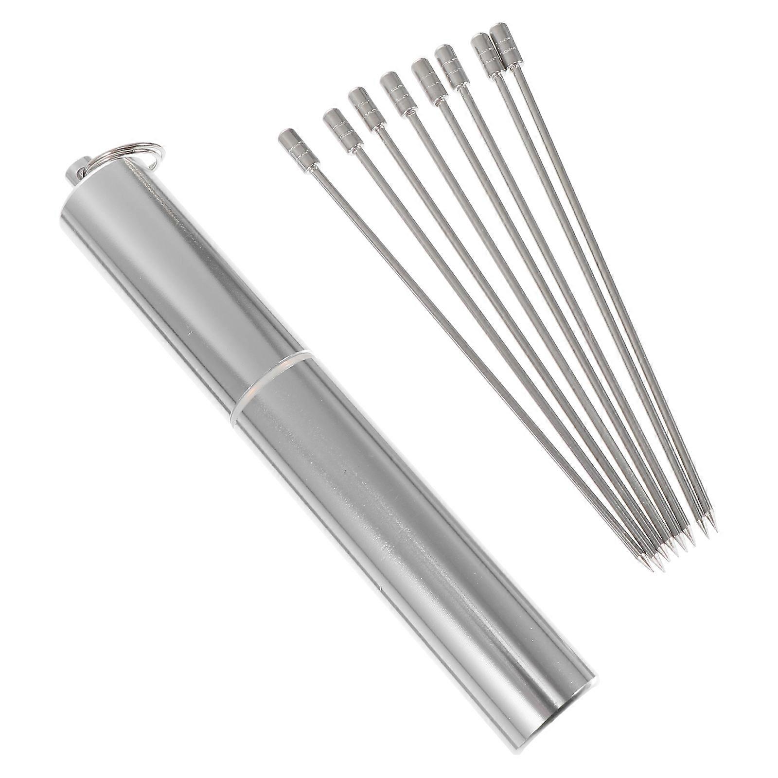 Stainless Steel Food Picks with NonSlip Handle for Home Use Assorted Color Lightweight and